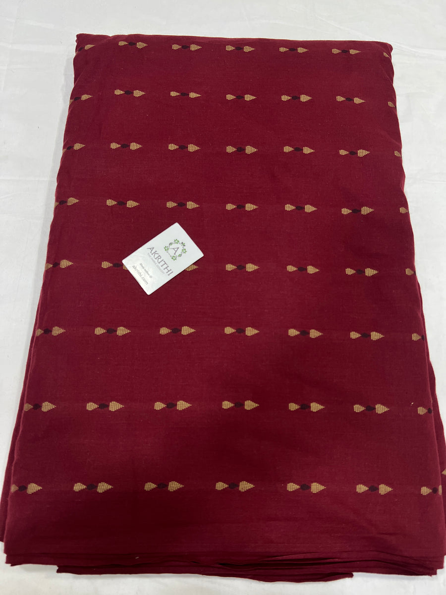 Handloom Woven pure cotton fabric