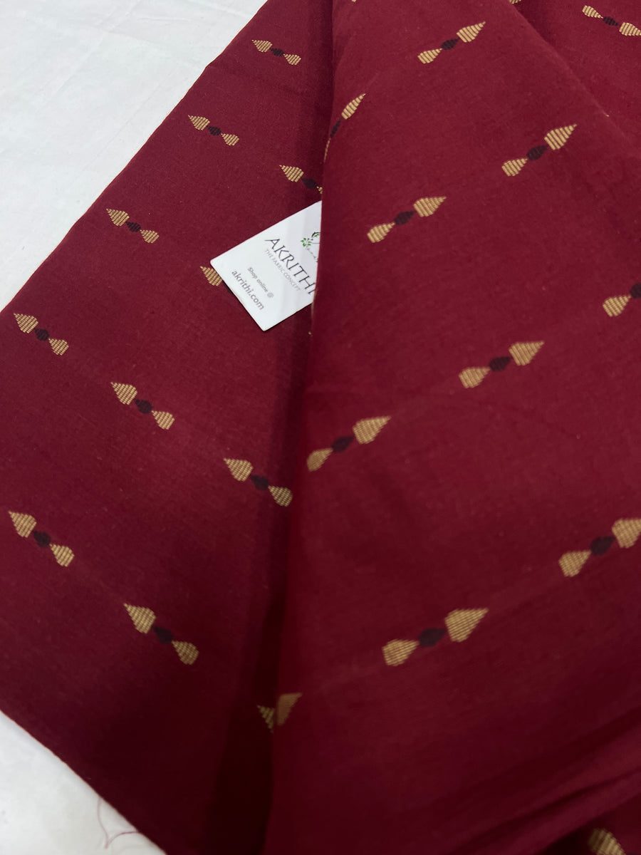 Handloom Woven pure cotton fabric