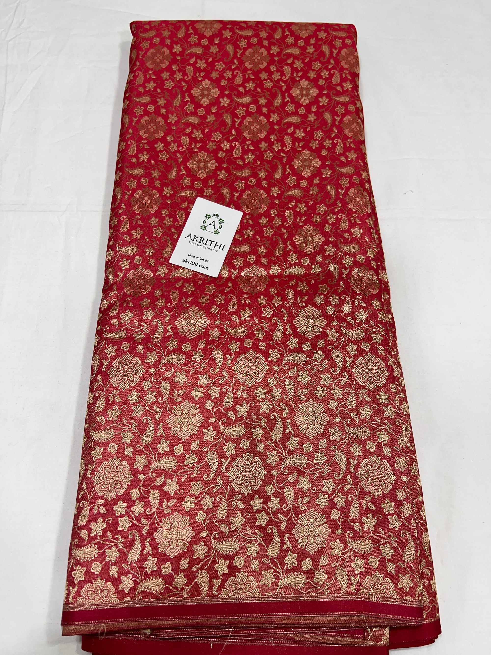 Pure tissue Banarasi brocade fabric