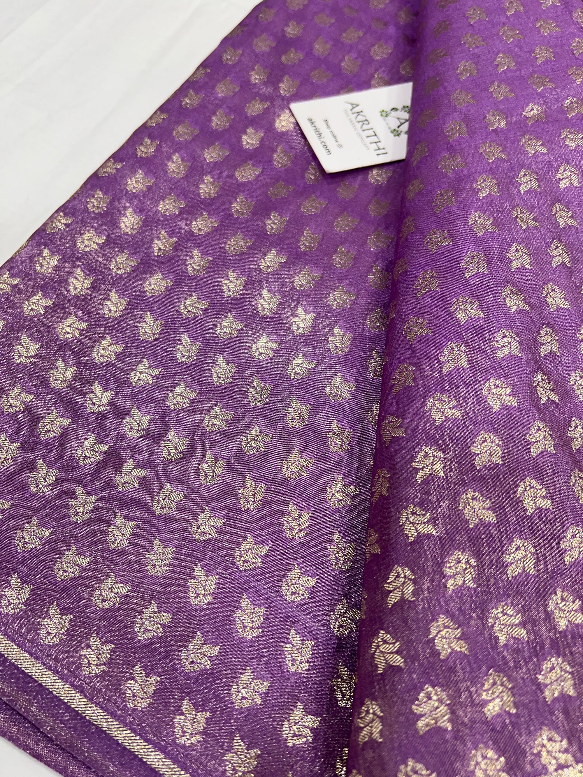 Pure tissue Banarasi brocade fabric