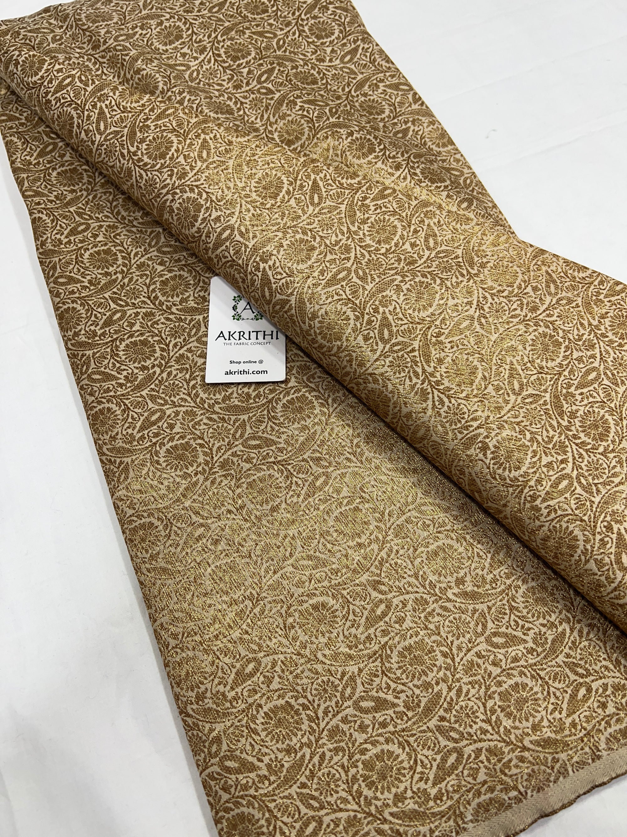 Pure Banarasi brocade fabric antique zari