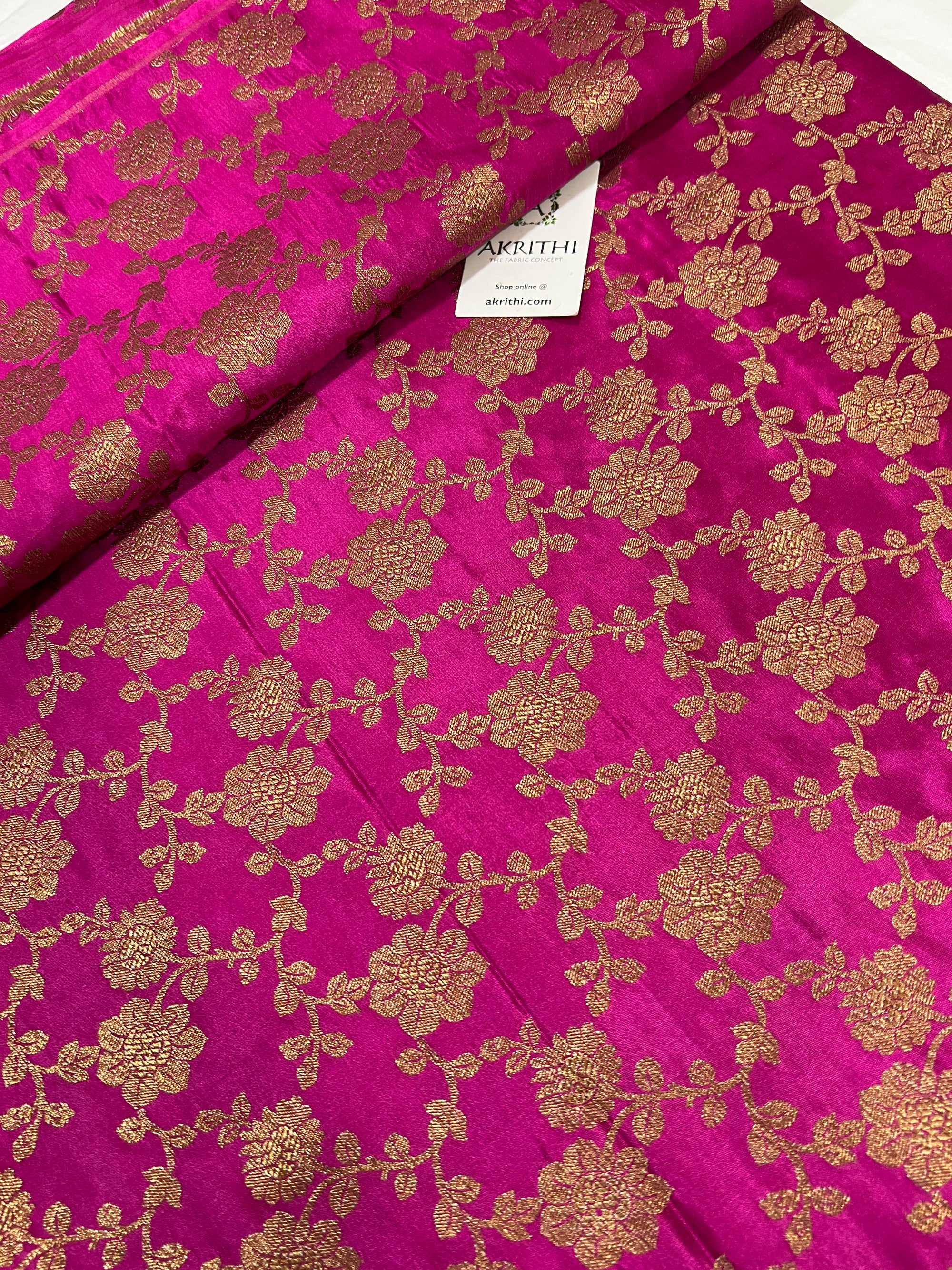 Pure Banarasi brocade fabric