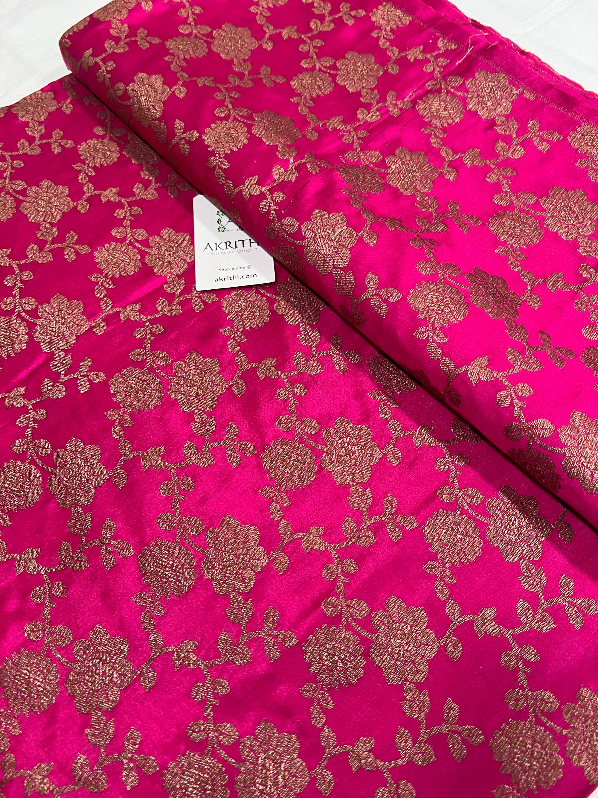 Pure Banarasi brocade fabric