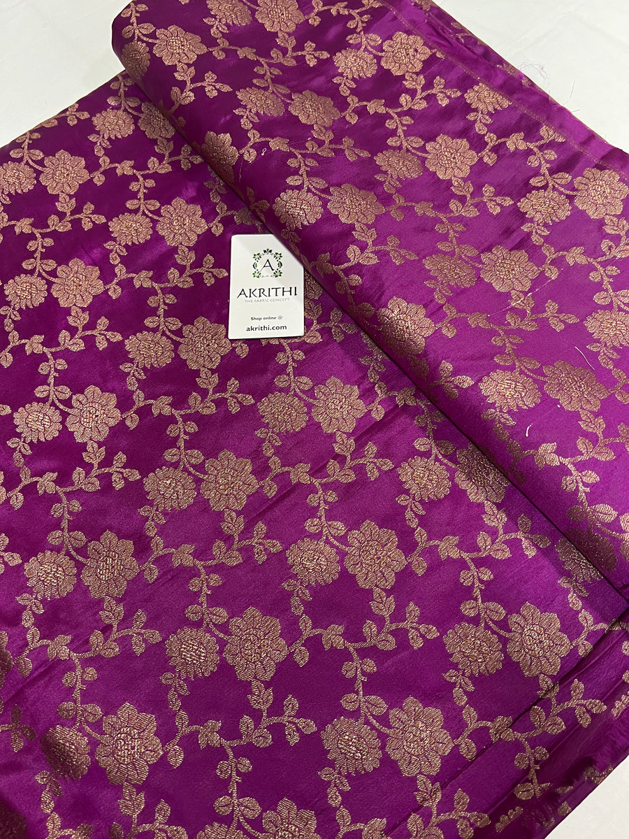 Pure Banarasi brocade fabric antique zari