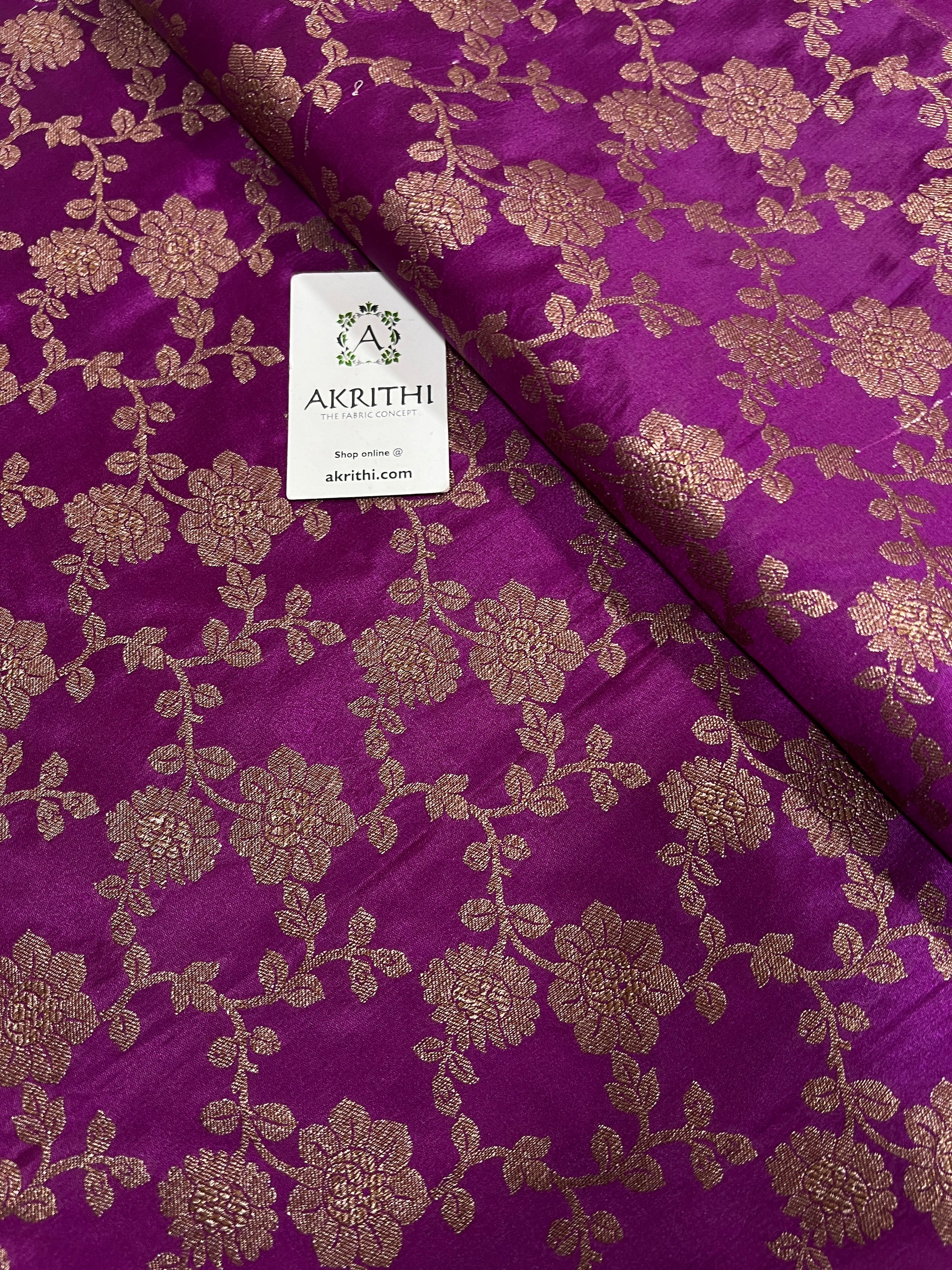 Pure Banarasi brocade fabric antique zari