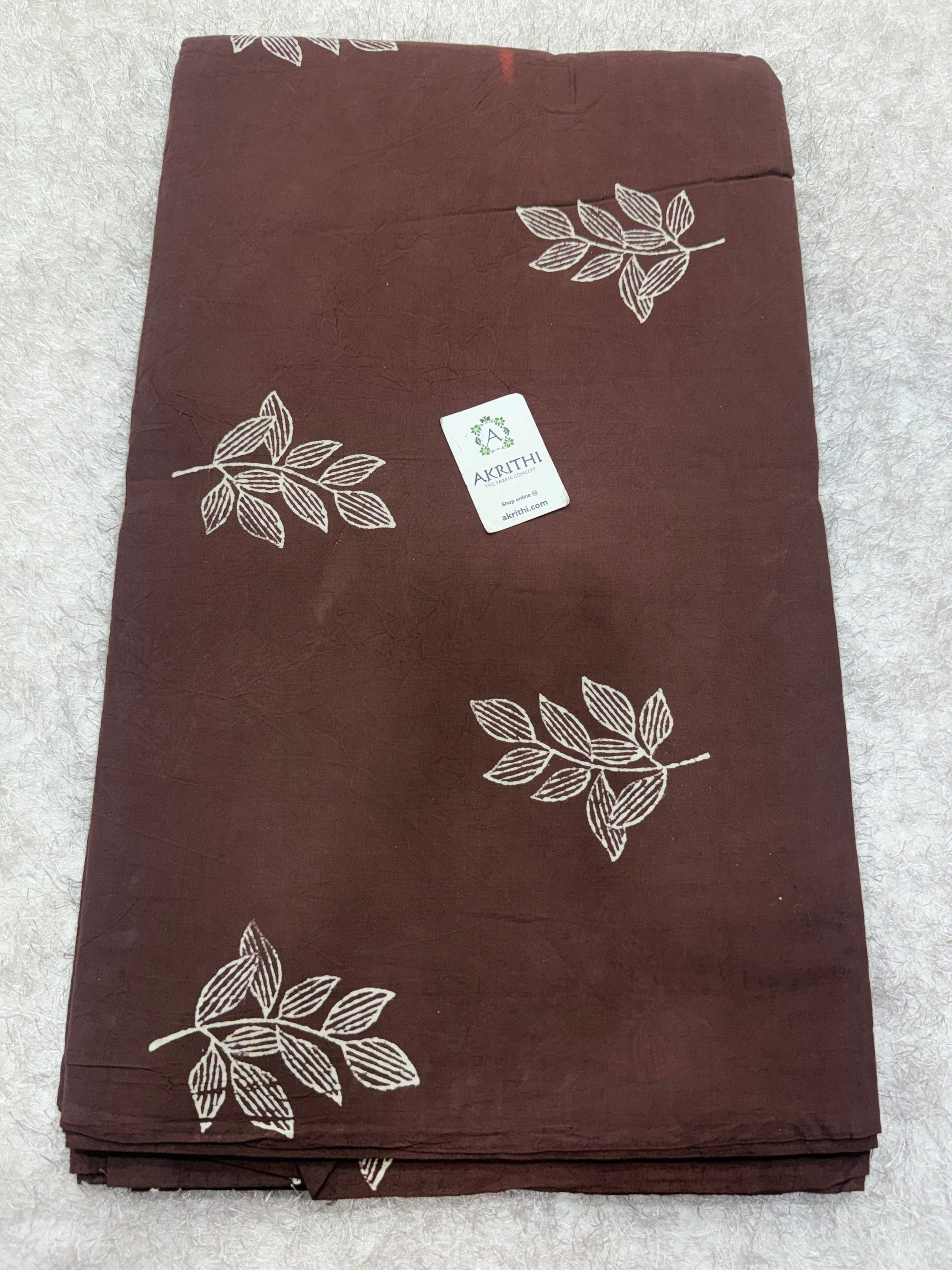 Hand block pure cotton fabric