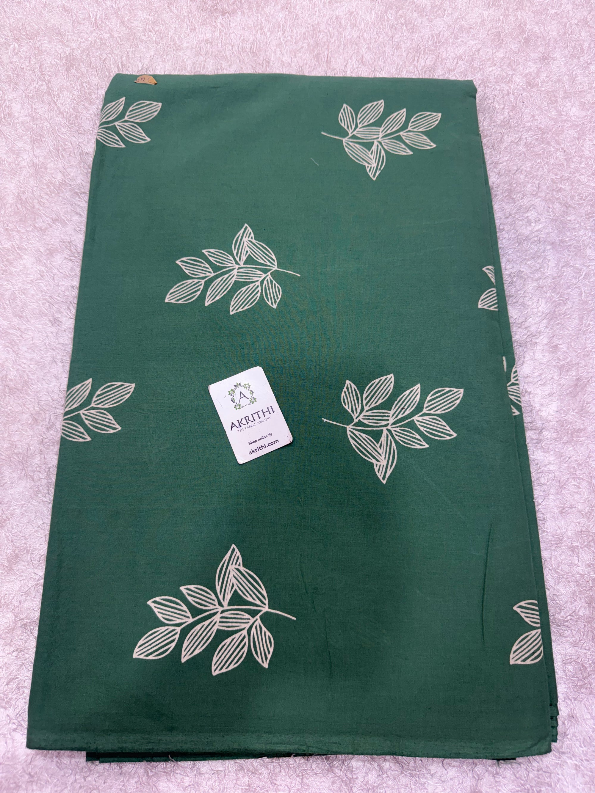 Hand block pure cotton fabric