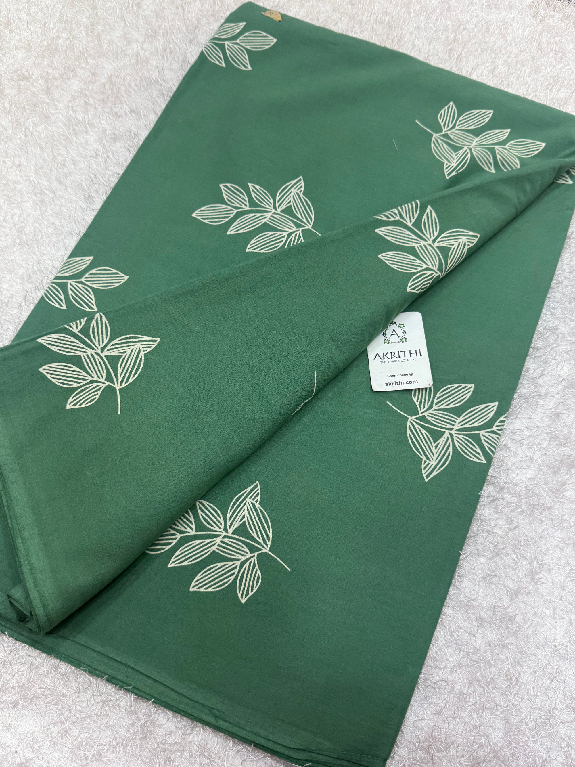 Hand block pure cotton fabric