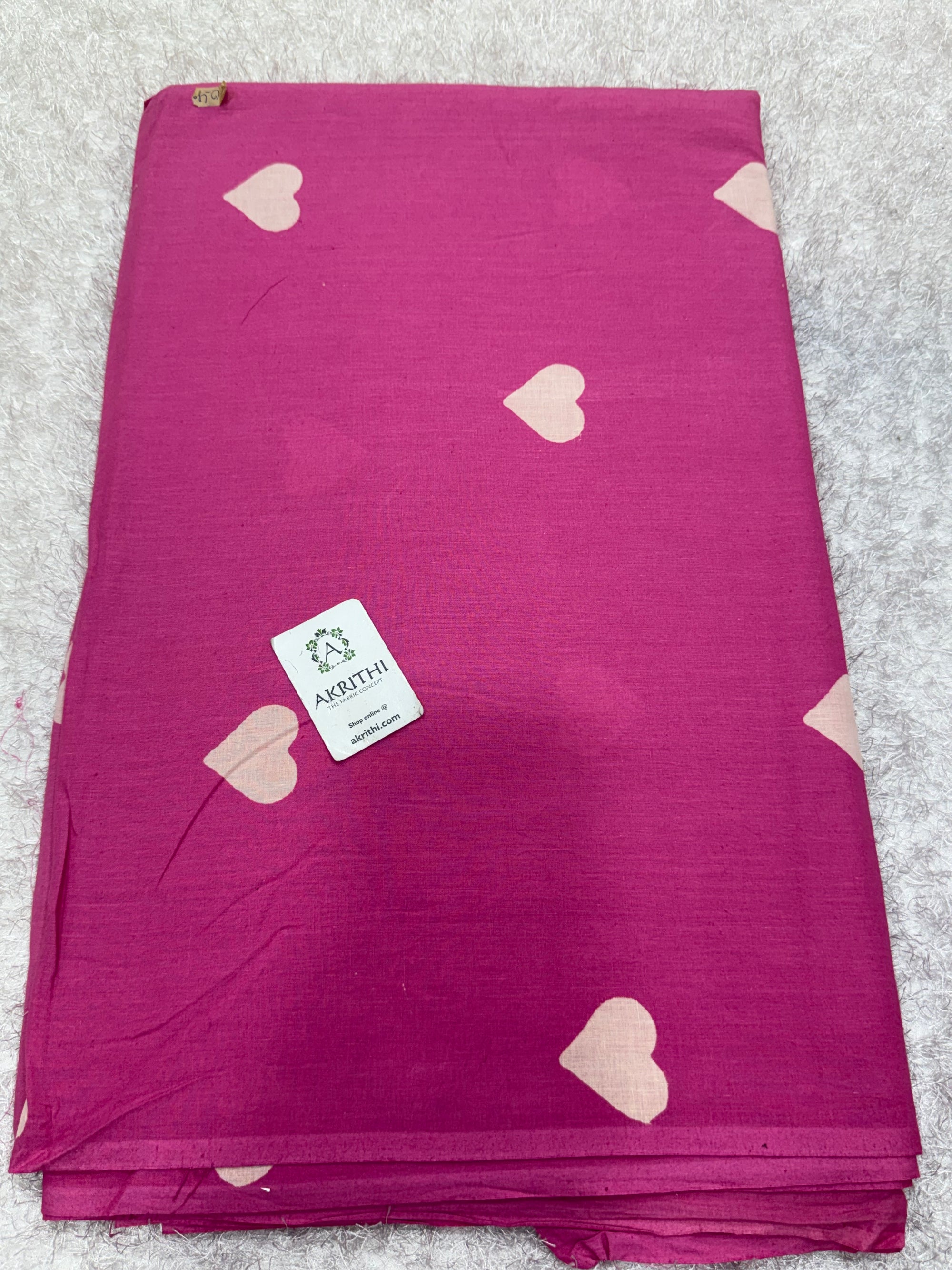 Hand block pure cotton fabric