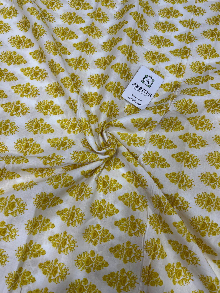 Printed pure cotton fabric 1.5 metres cut piece