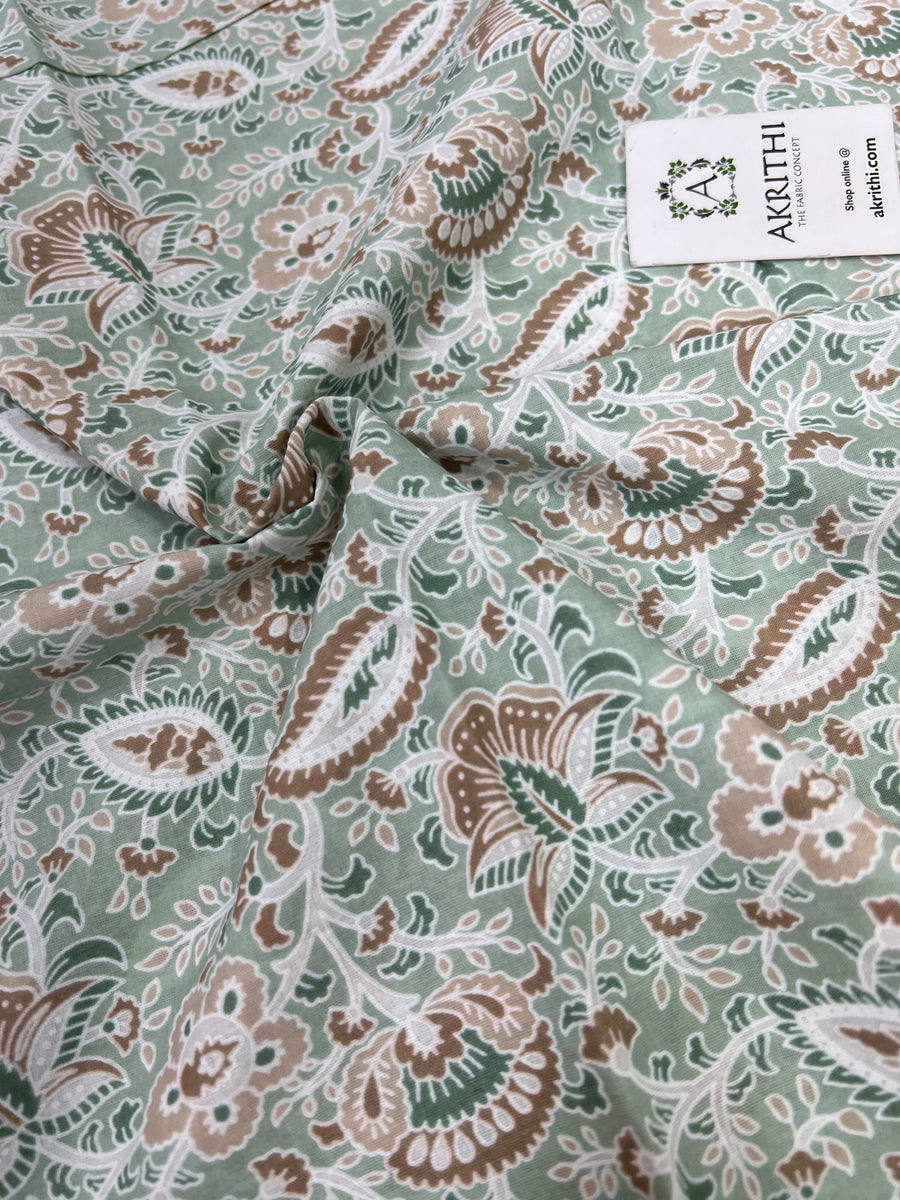 Printed pure cotton fabric 1 metre cut piece