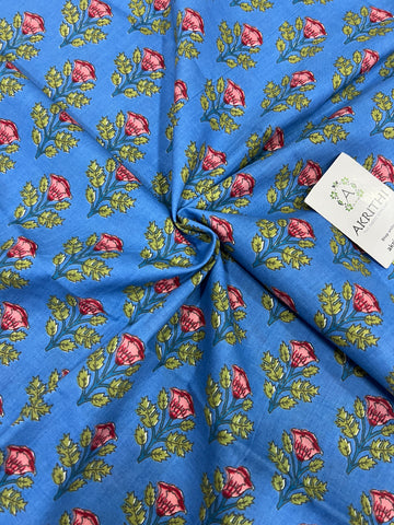 Printed pure cotton fabric 80 centimetre cut piece