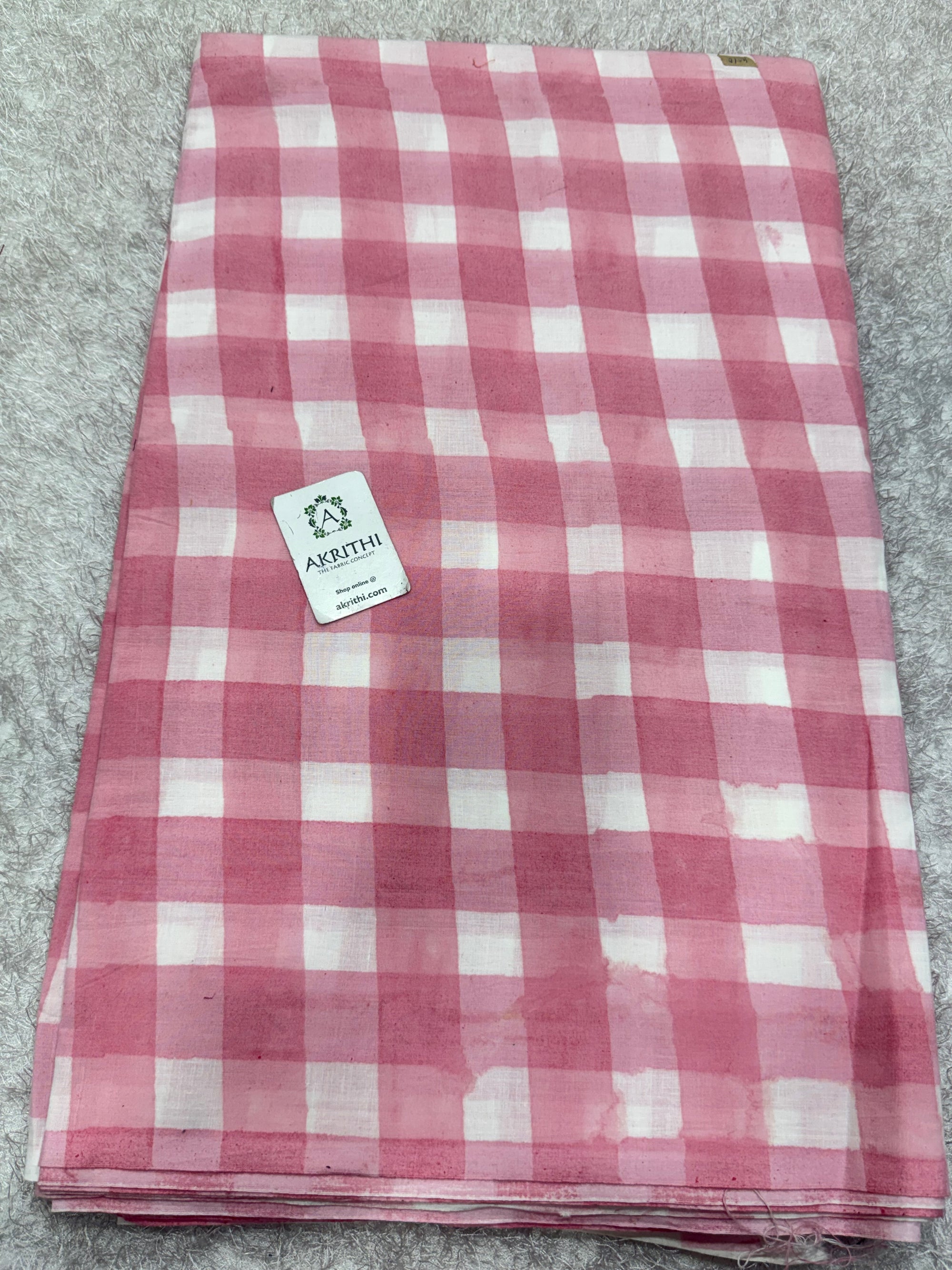 Hand block pure cotton fabric