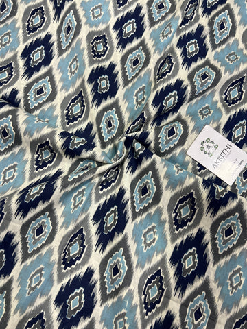 Printed pure cotton fabric 1.75 metres cut piece