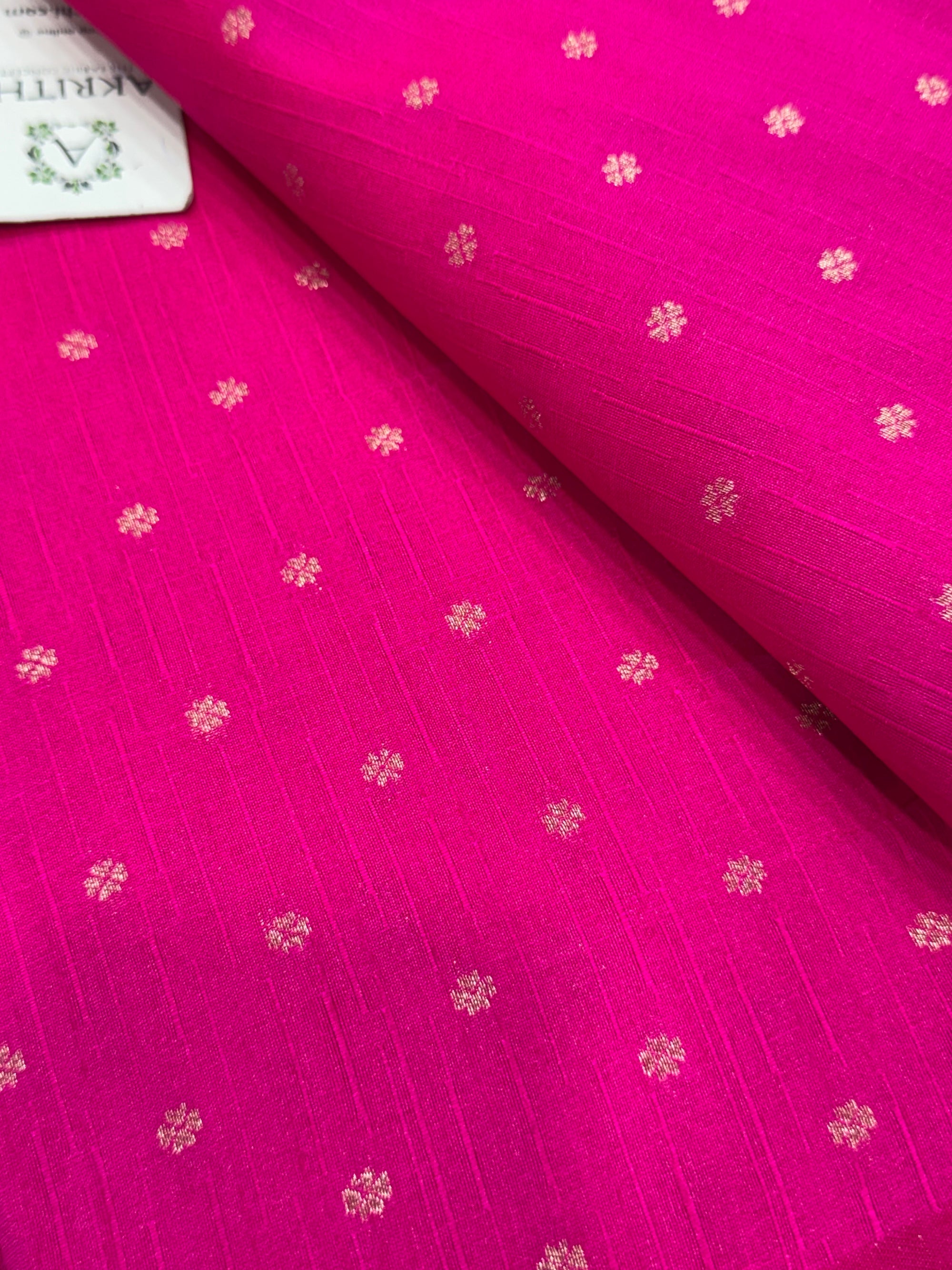 Semi Banarasi raw silk fabric