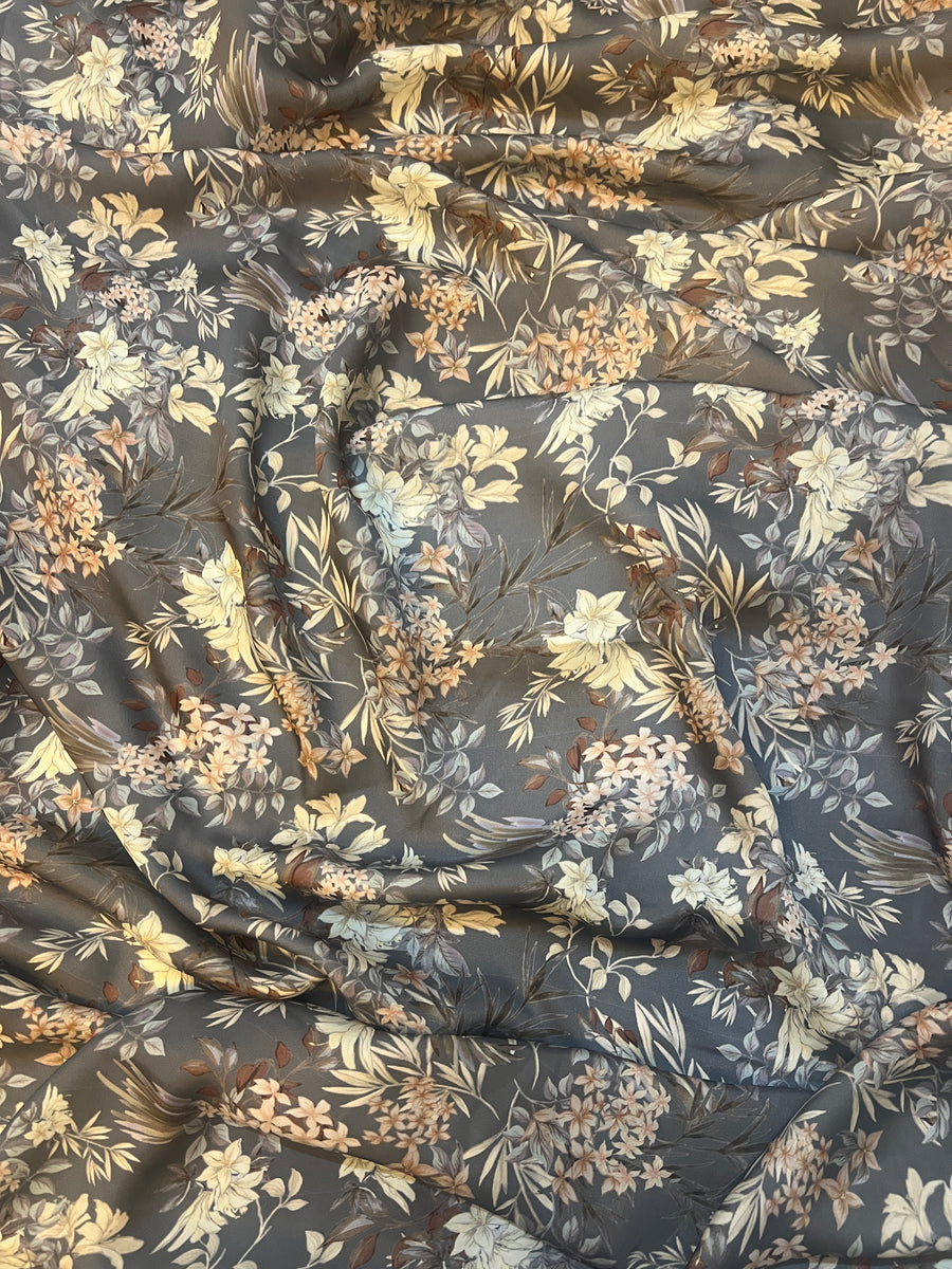 Digital printed modal satin fabric