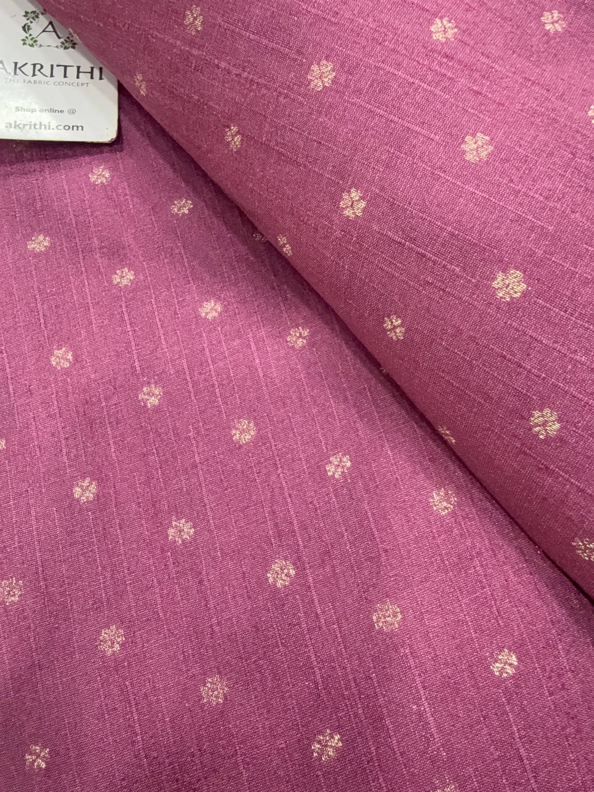 Semi Banarasi raw silk fabric