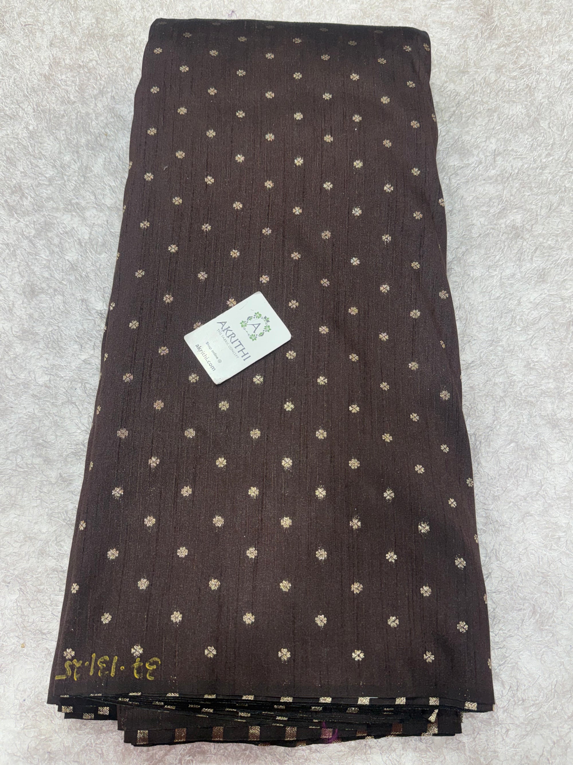 Semi Banarasi raw silk fabric