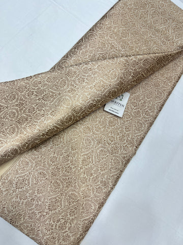 Pure silk Handloom Banarasi brocade fabric