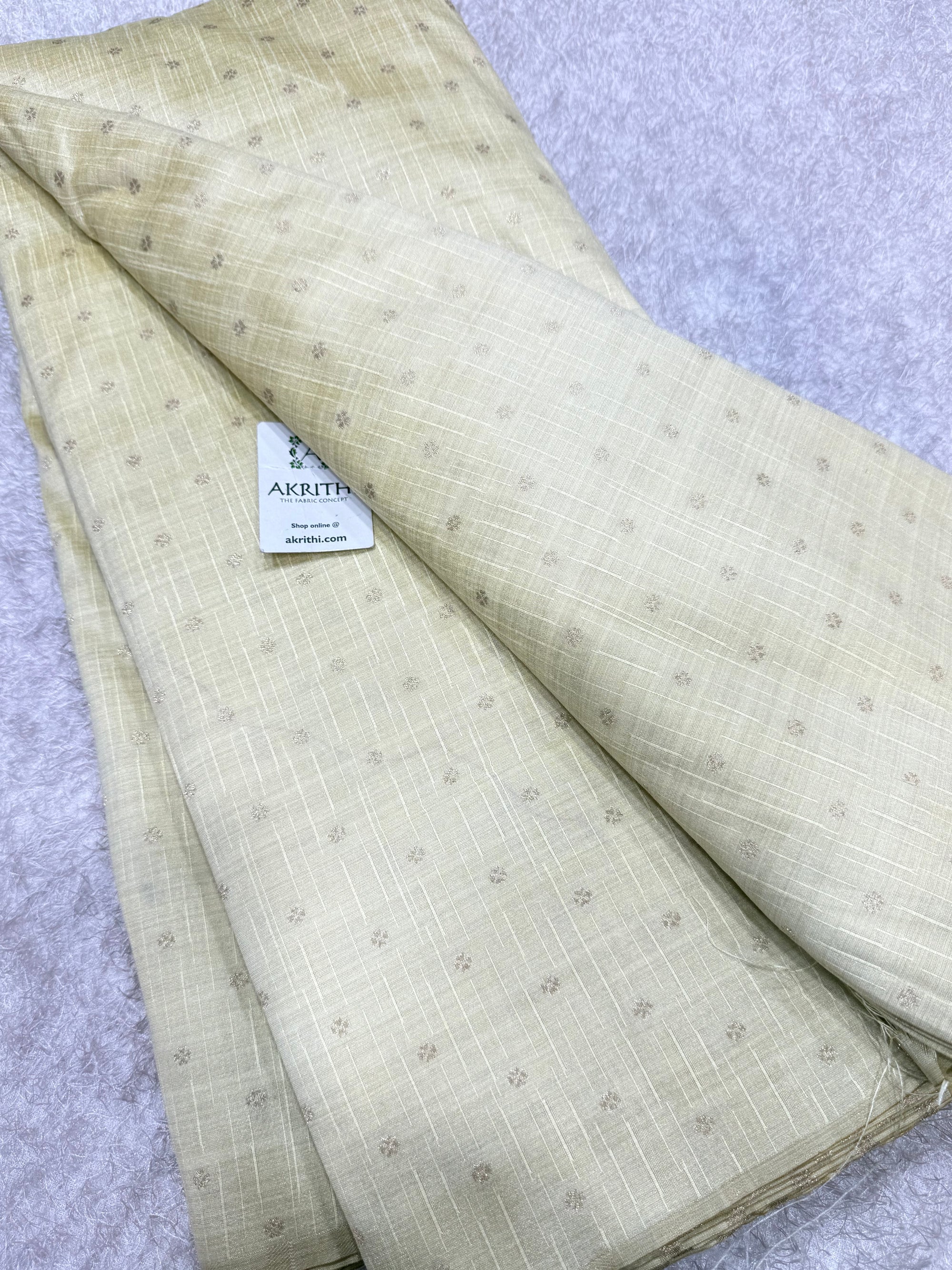 Semi Banarasi raw silk fabric