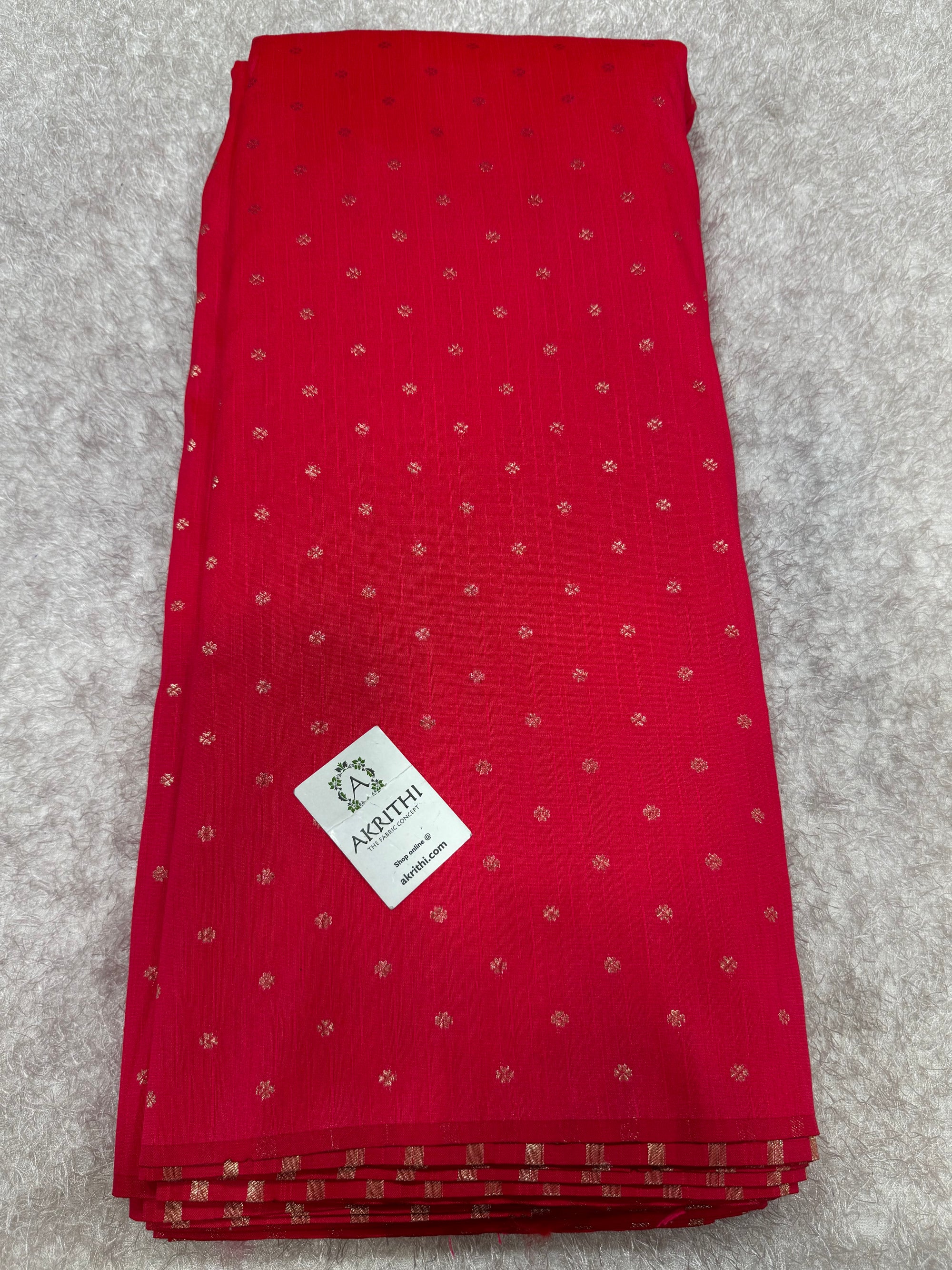 Semi Banarasi raw silk fabric