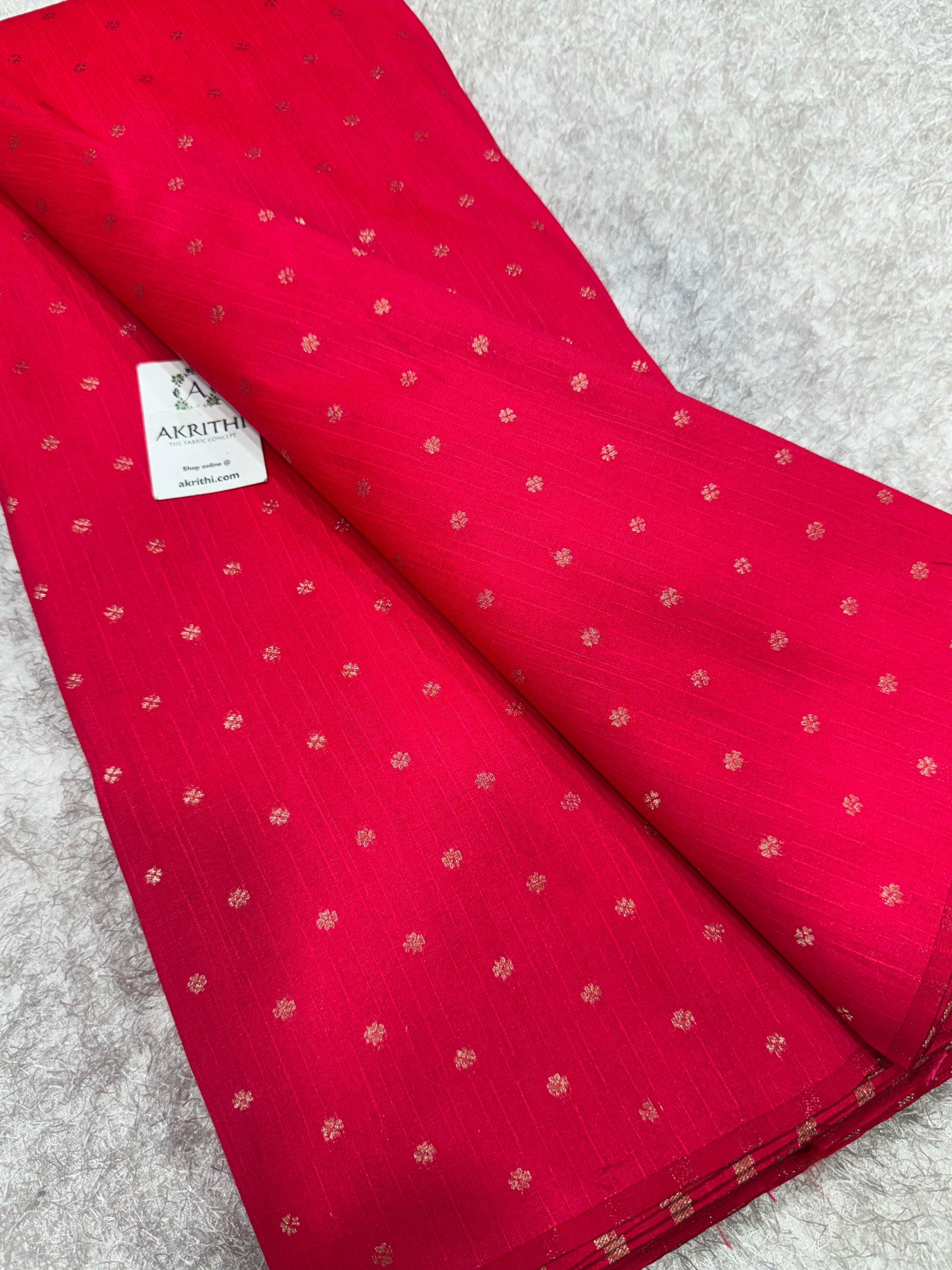 Semi Banarasi raw silk fabric