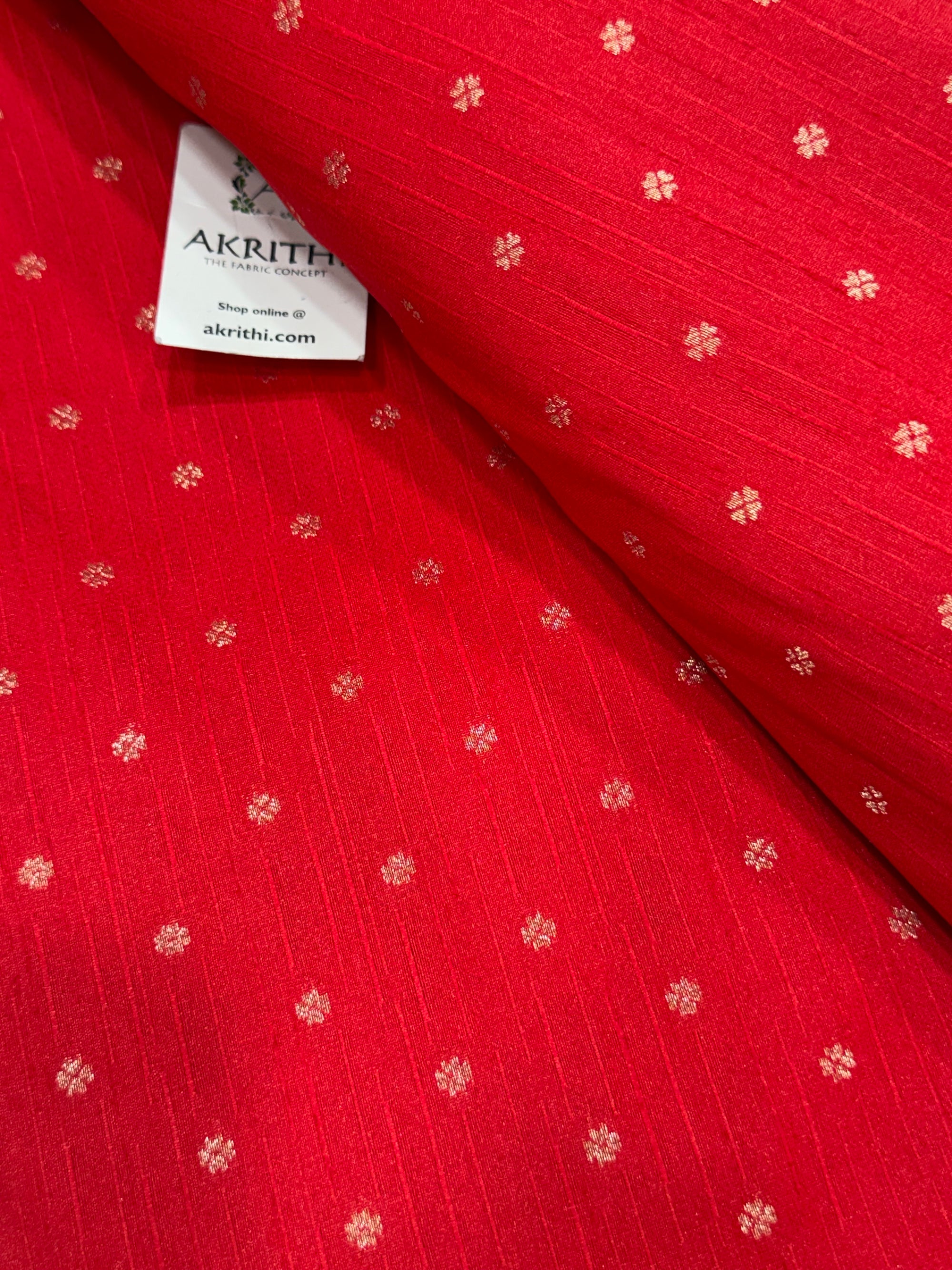 Semi Banarasi raw silk fabric