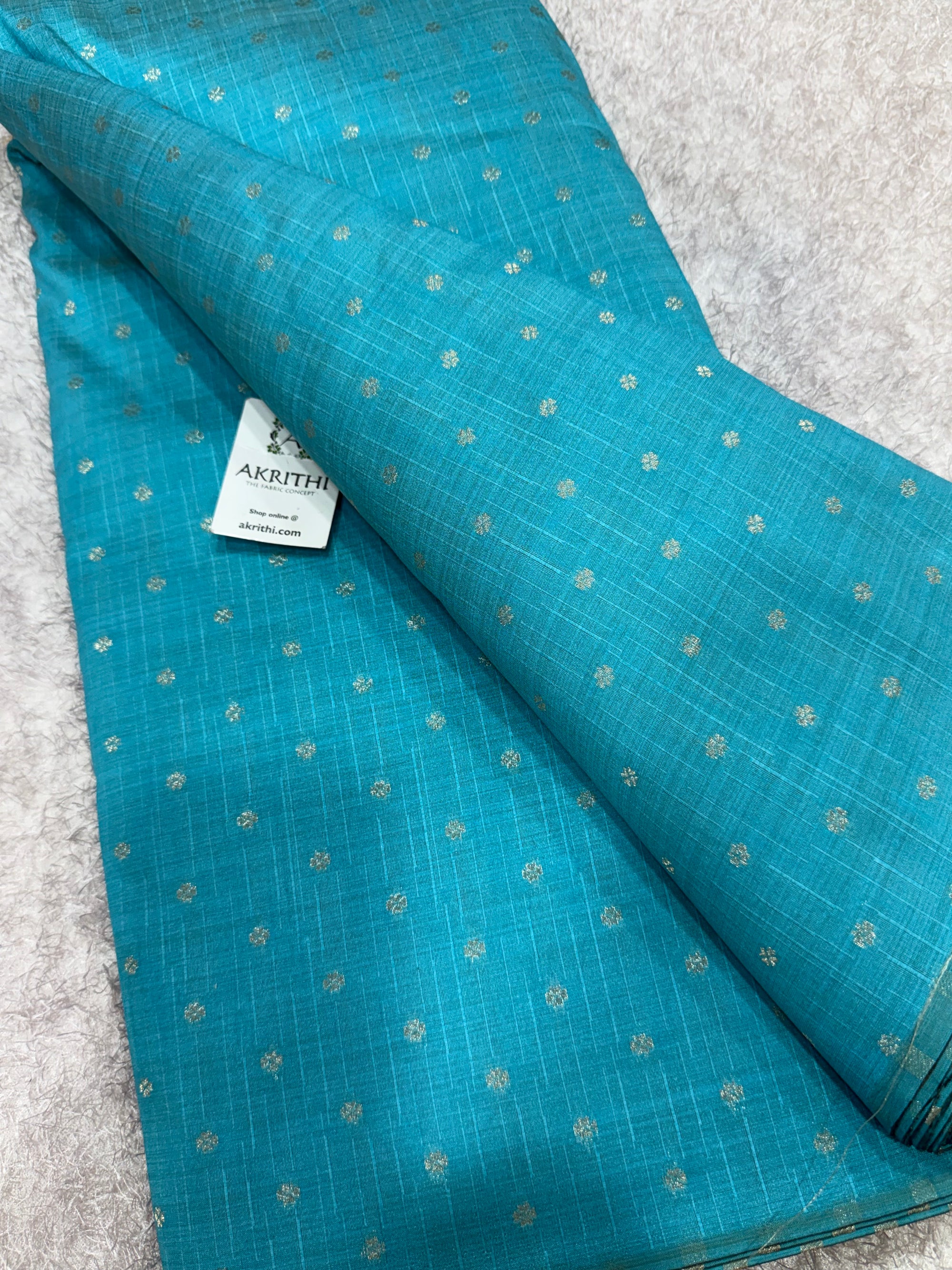 Semi Banarasi raw silk fabric