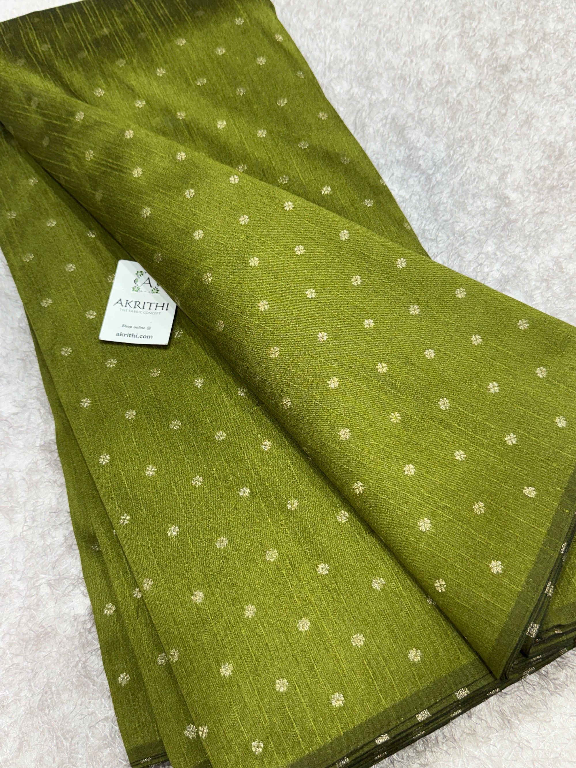 Semi Banarasi raw silk fabric