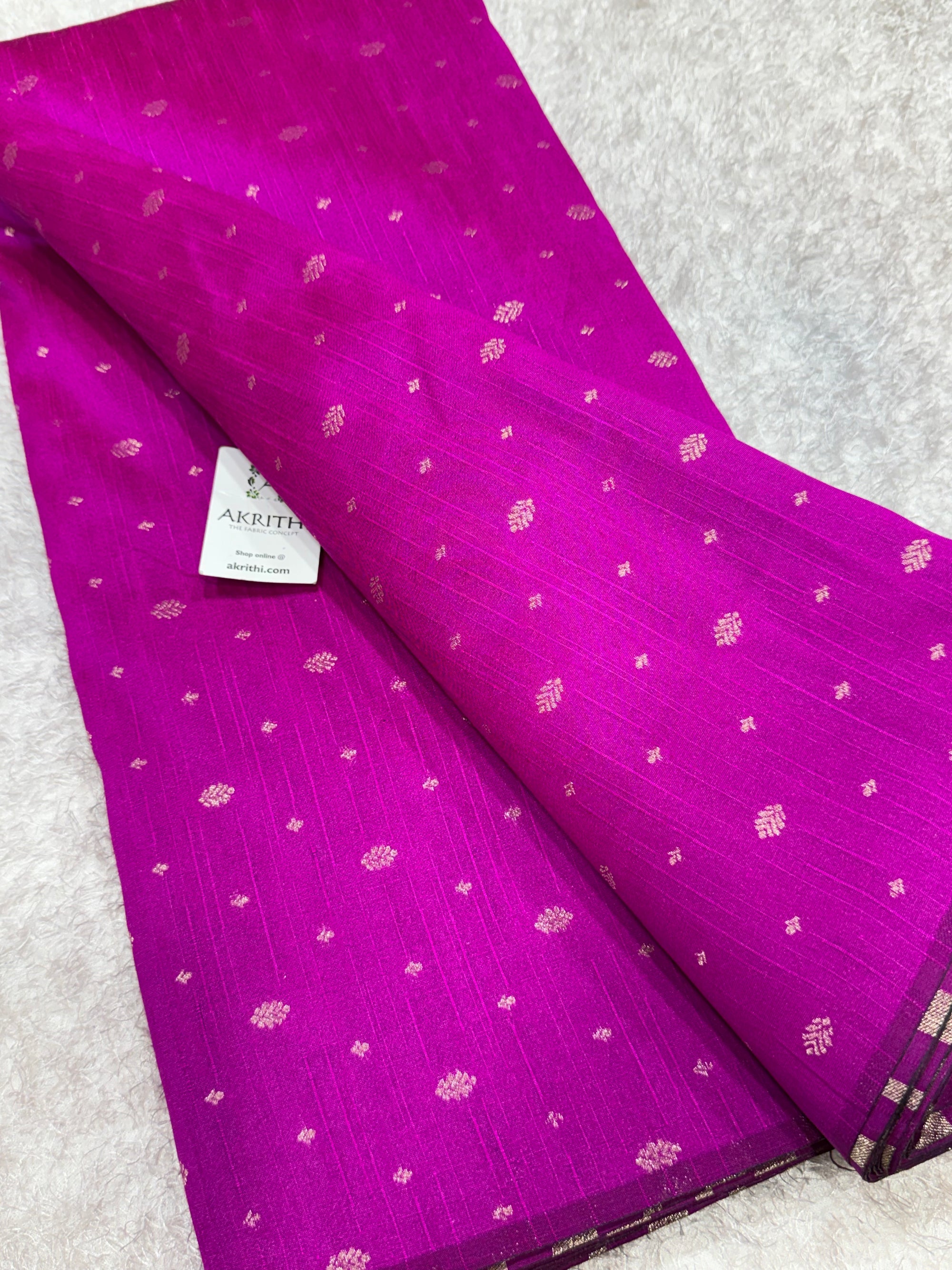Semi Banarasi raw silk fabric