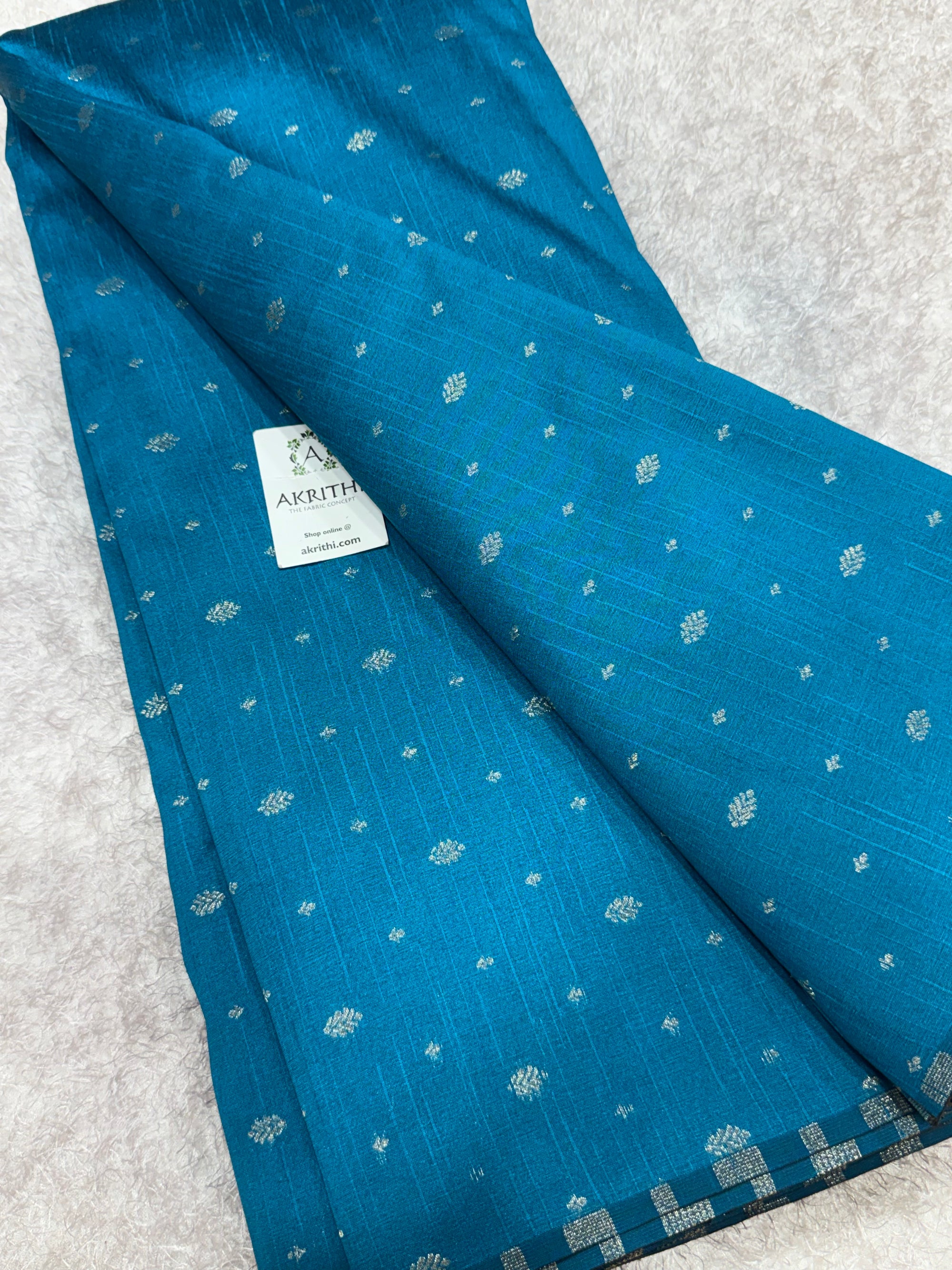 Semi Banarasi raw silk fabric