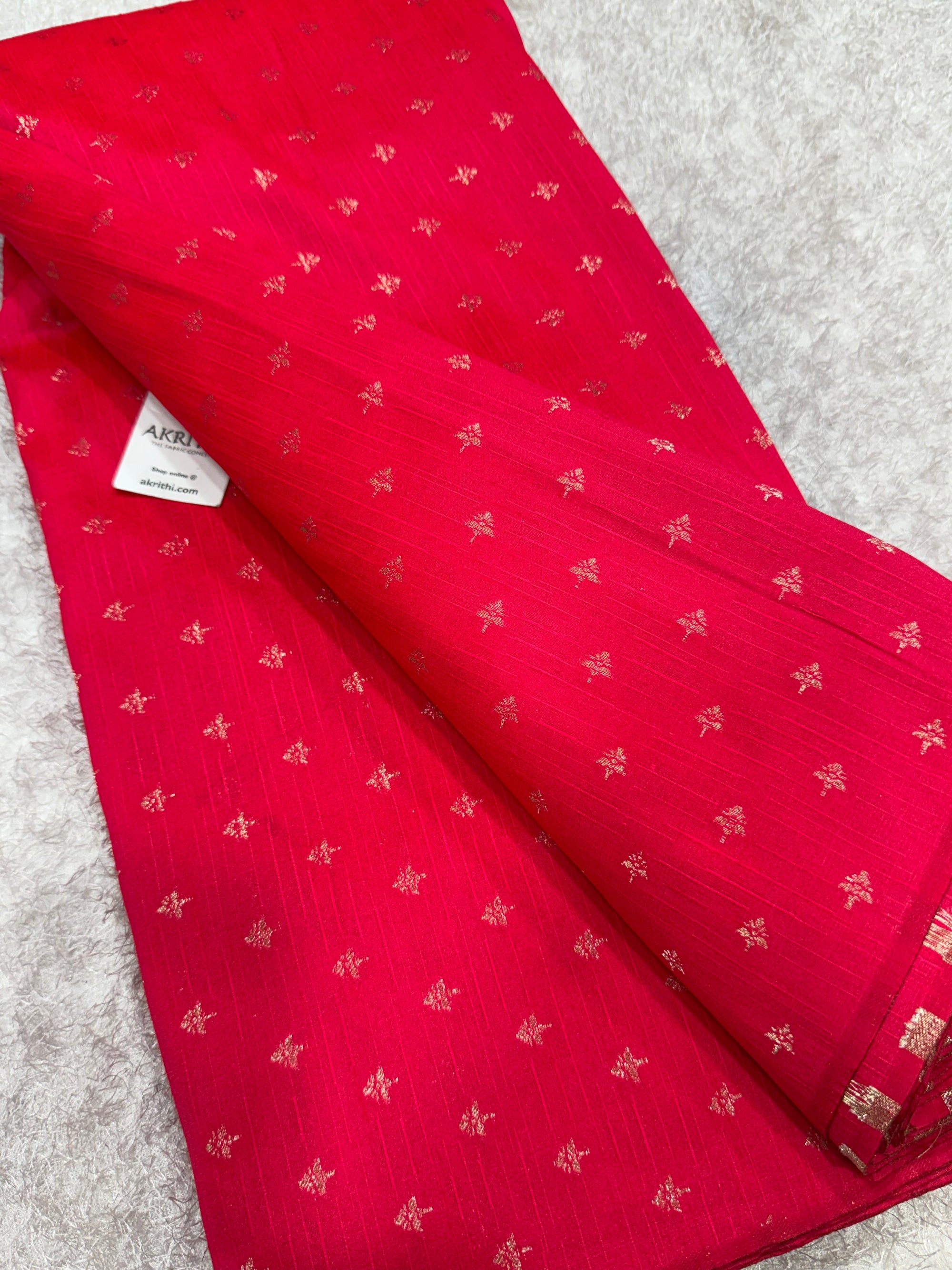 Semi Banarasi raw silk fabric