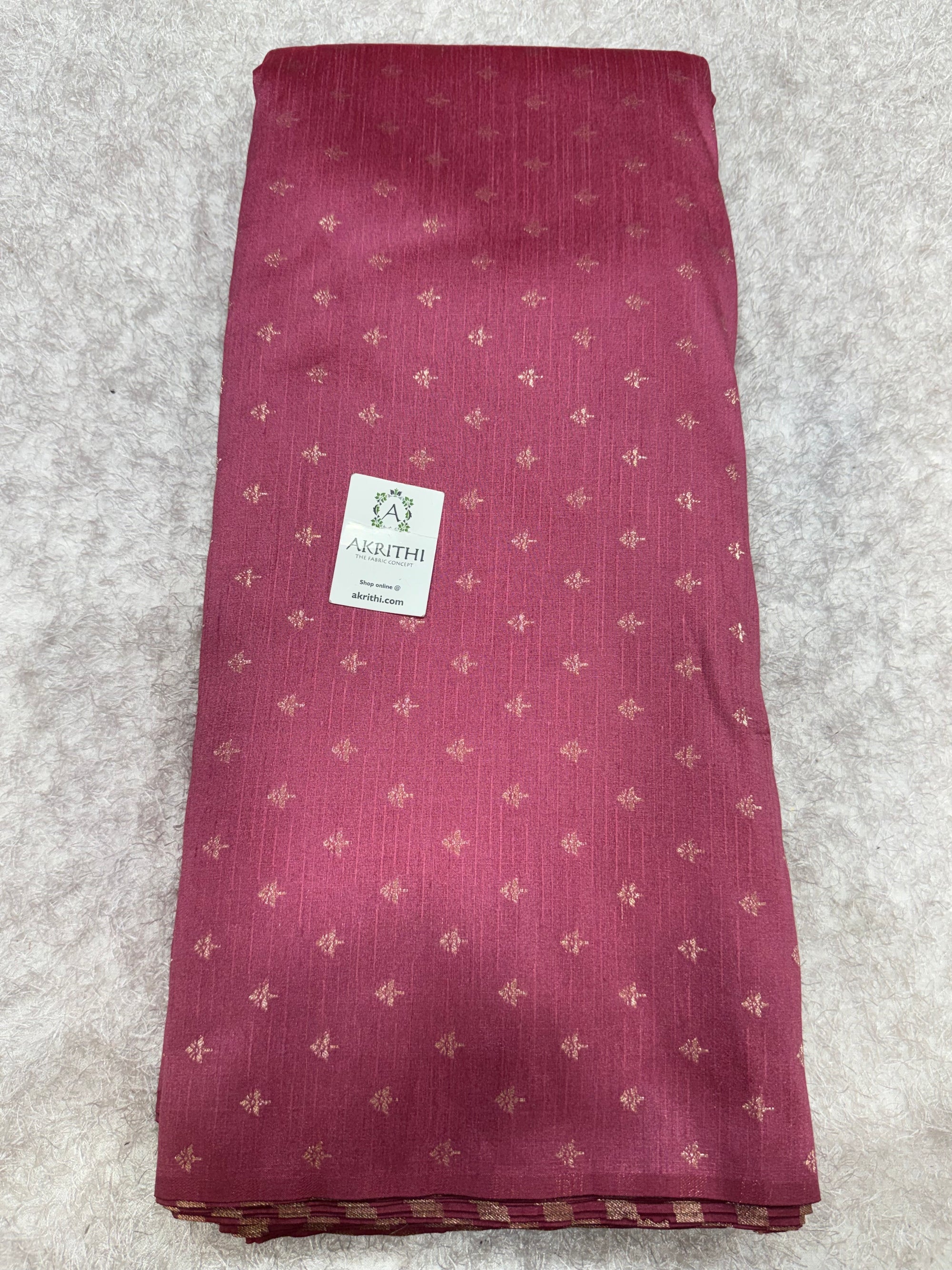 Semi Banarasi raw silk fabric