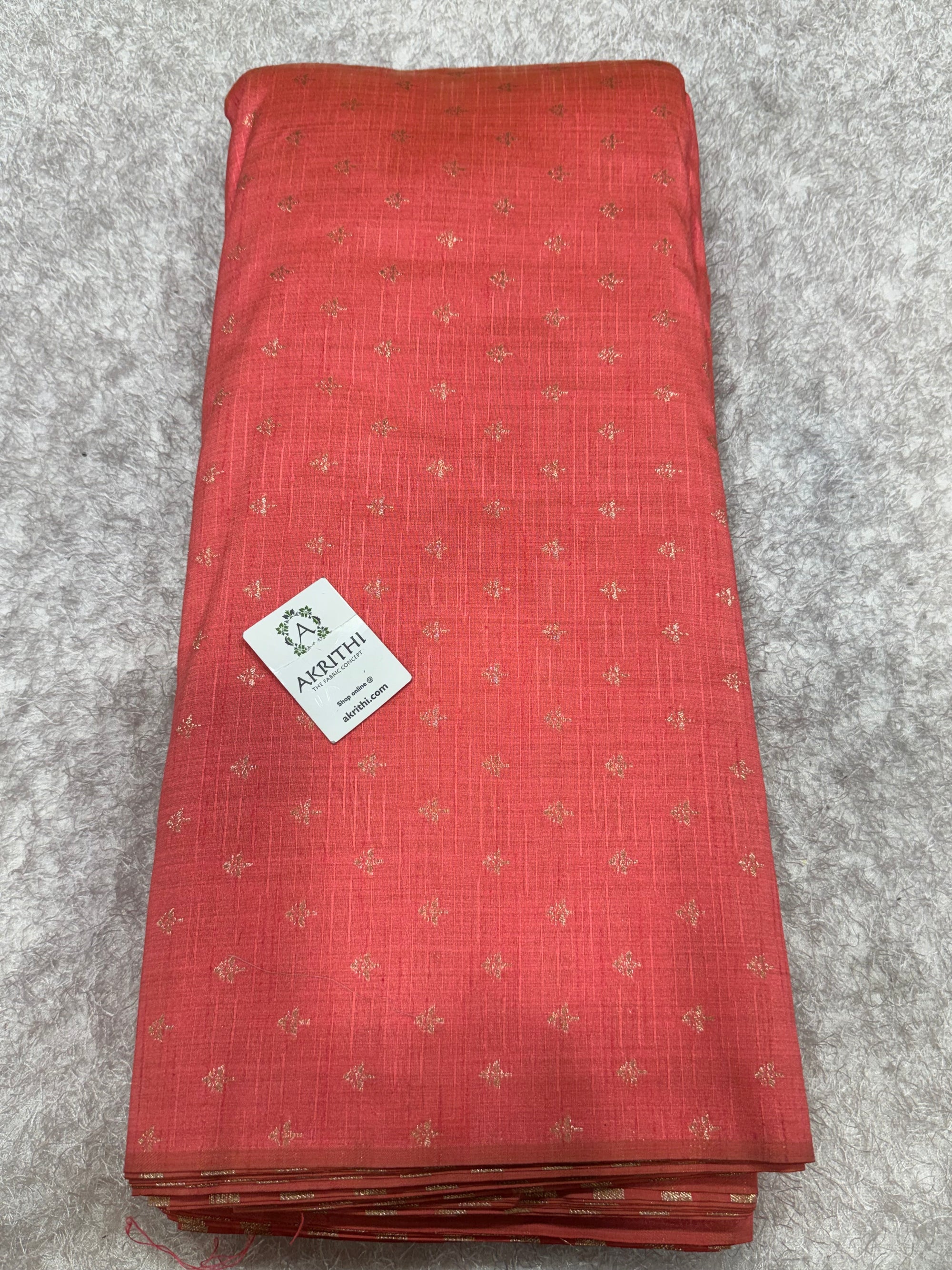 Semi Banarasi raw silk fabric