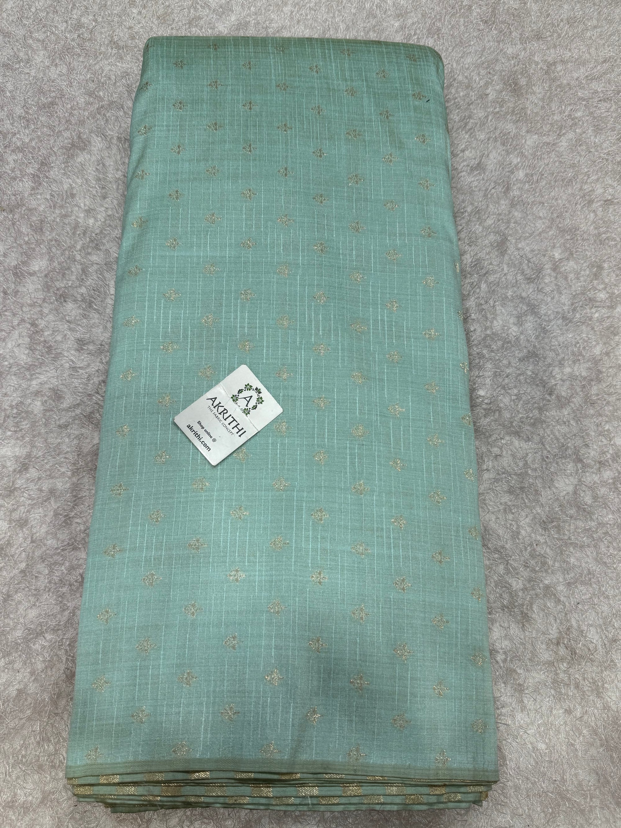 Semi Banarasi raw silk fabric
