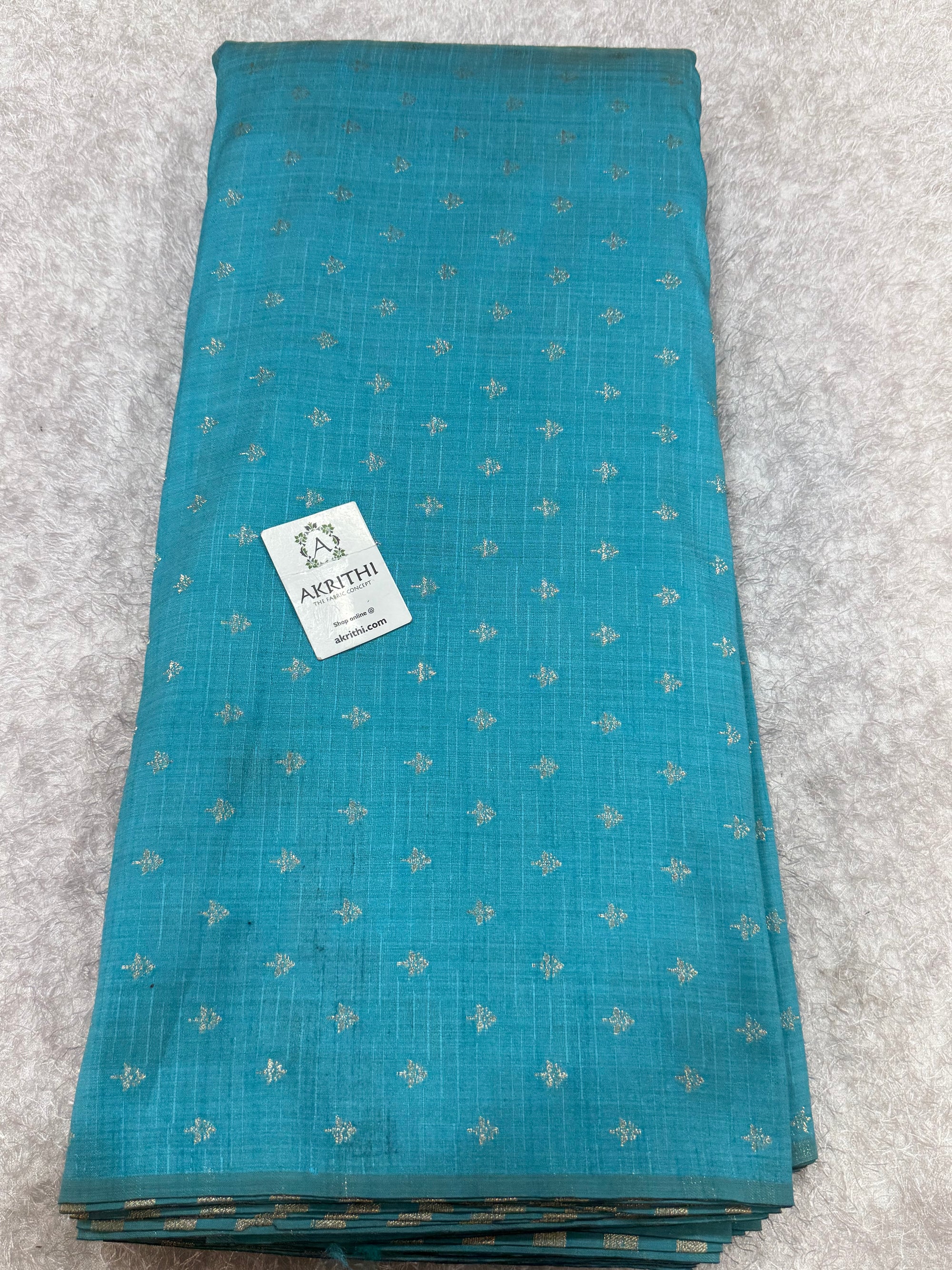 Semi Banarasi raw silk fabric