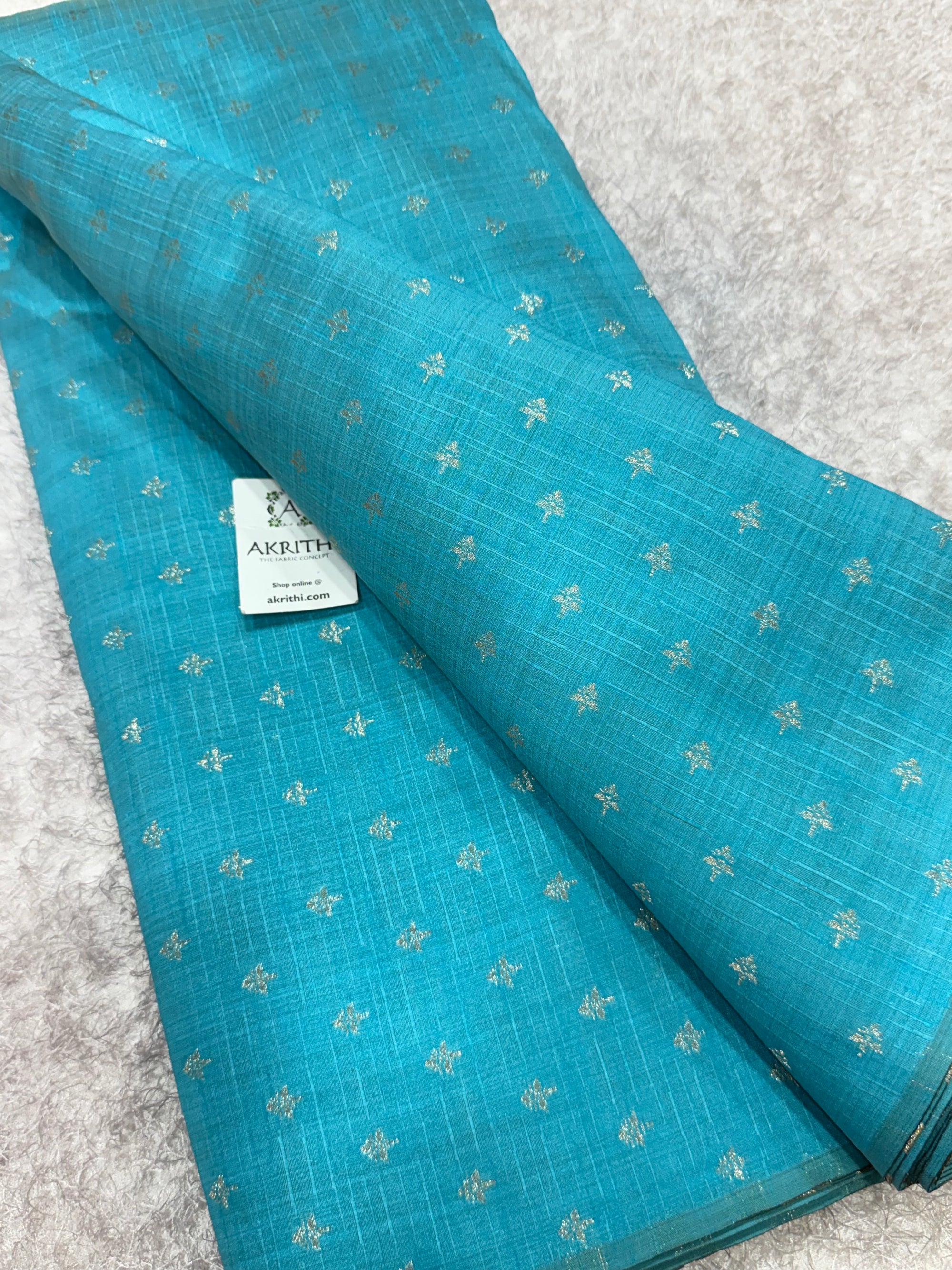 Semi Banarasi raw silk fabric