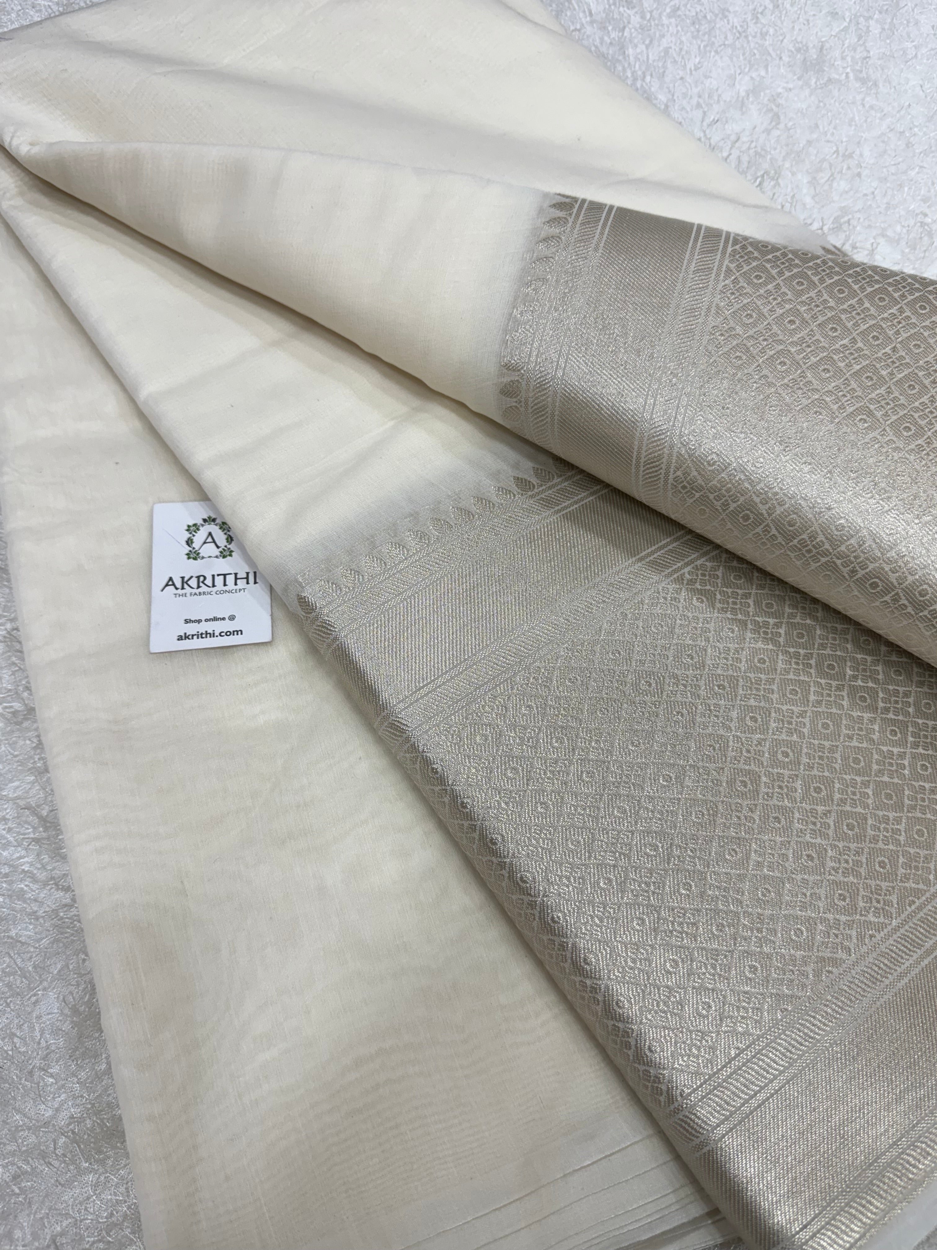 Buy embroidered chanderi fabric online | Chanderi fabric online. – Akrithi