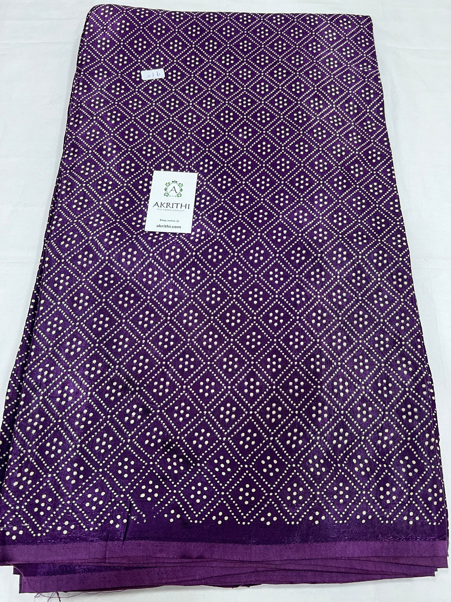 Printed mashru fabric