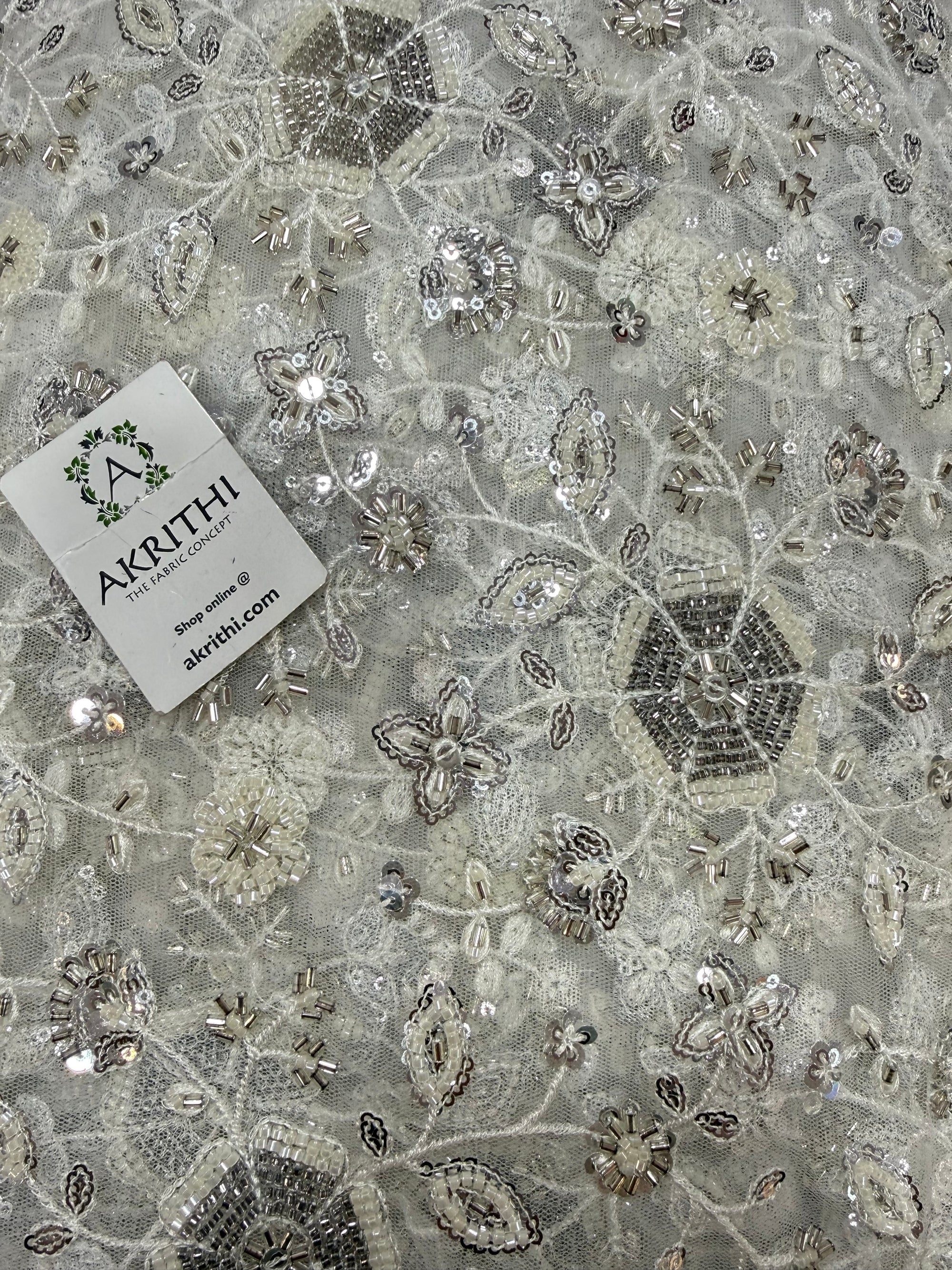 Heavy Embroidered net fabric