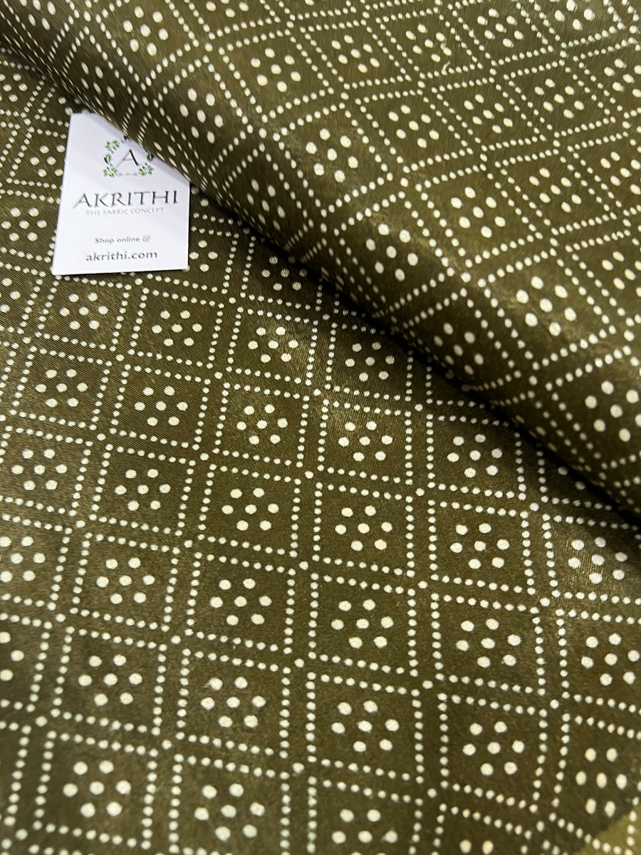 Printed mashru fabric