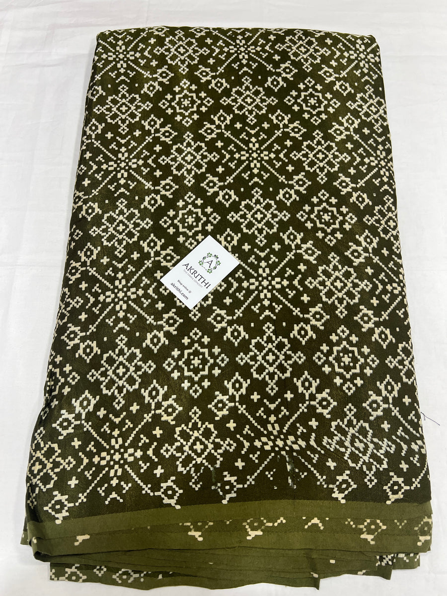 Printed mashru fabric