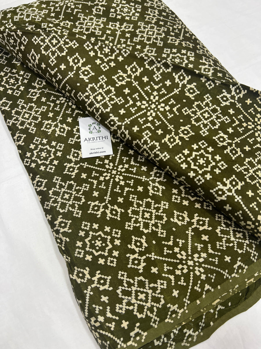 Printed mashru fabric