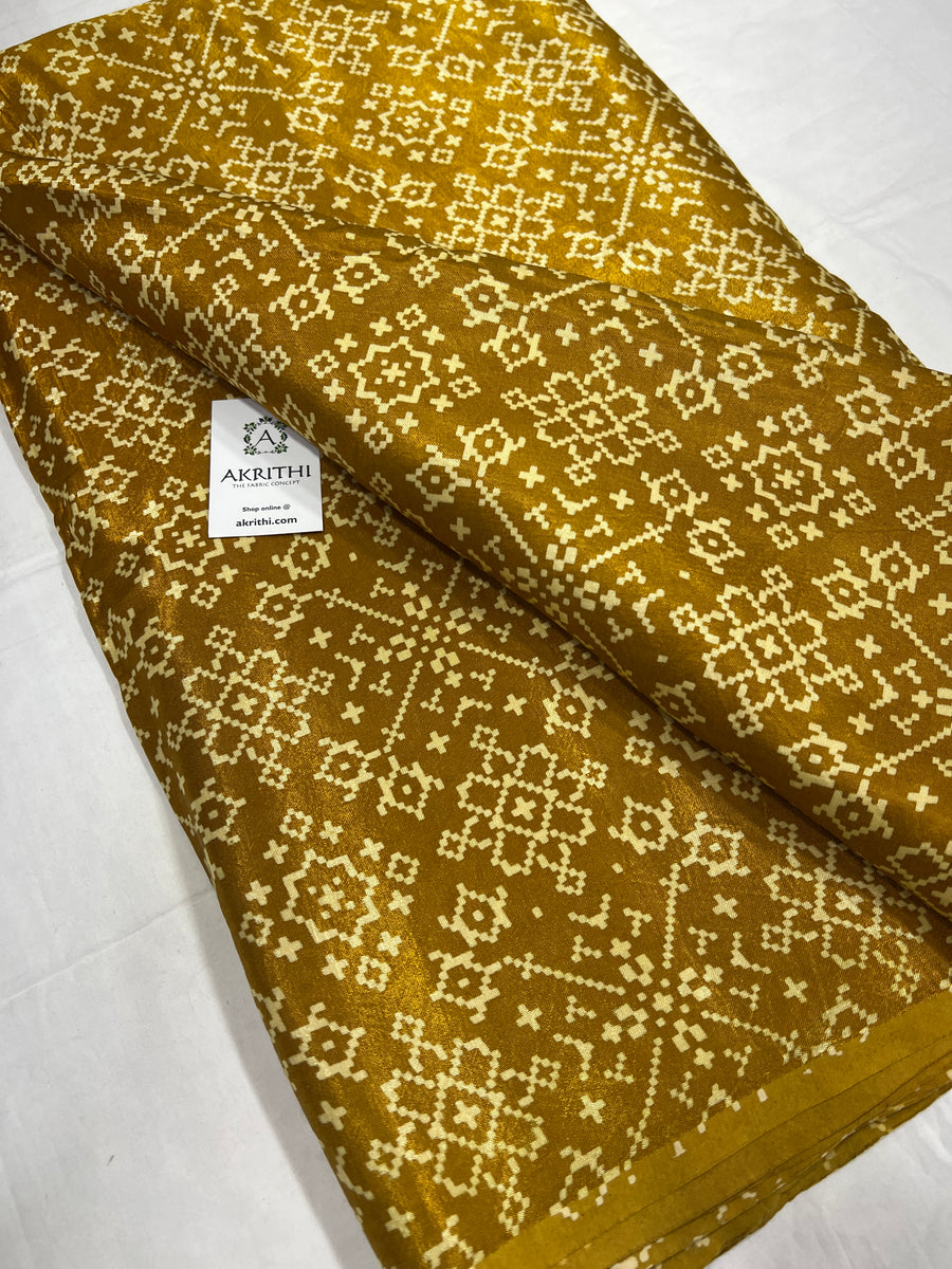 Printed mashru fabric