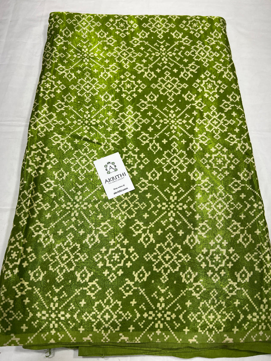 Printed mashru fabric