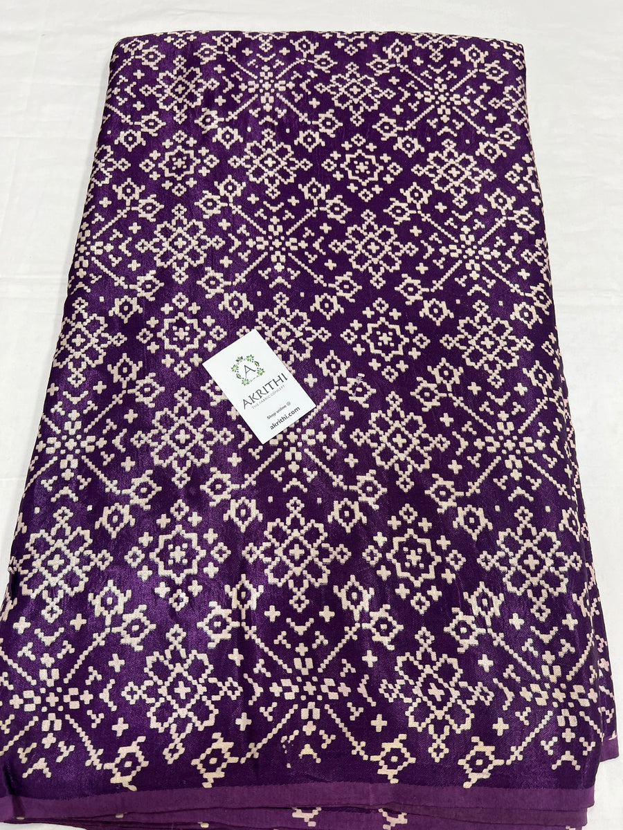 Printed mashru fabric