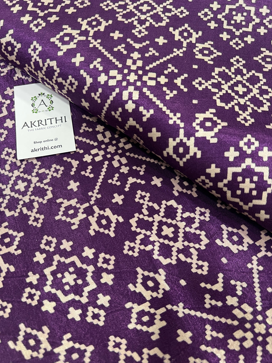 Printed mashru fabric