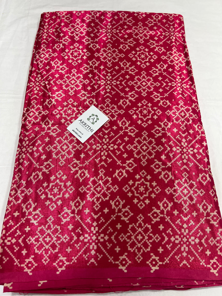 Printed mashru fabric