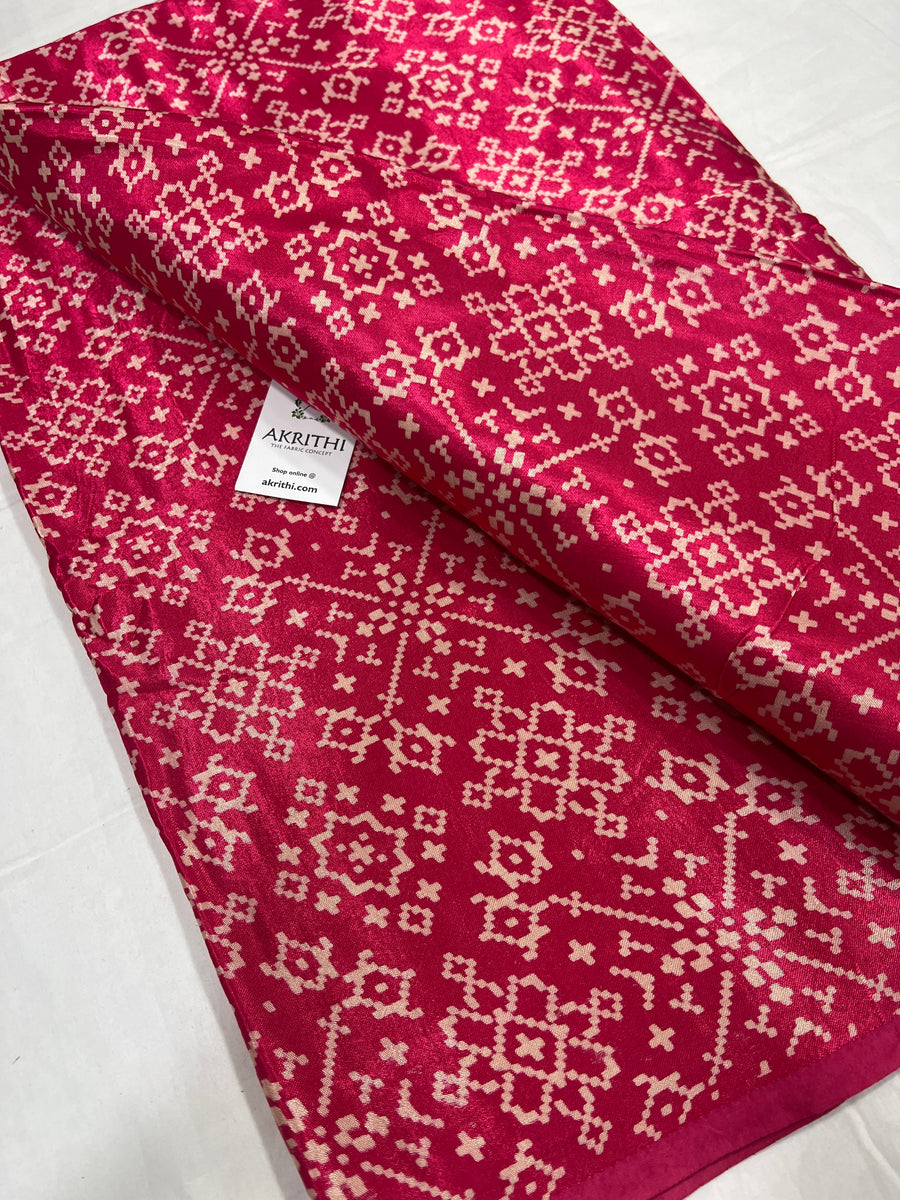 Printed mashru fabric