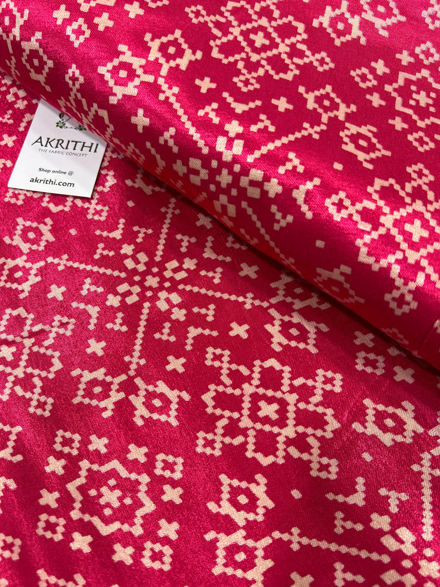 Printed mashru fabric